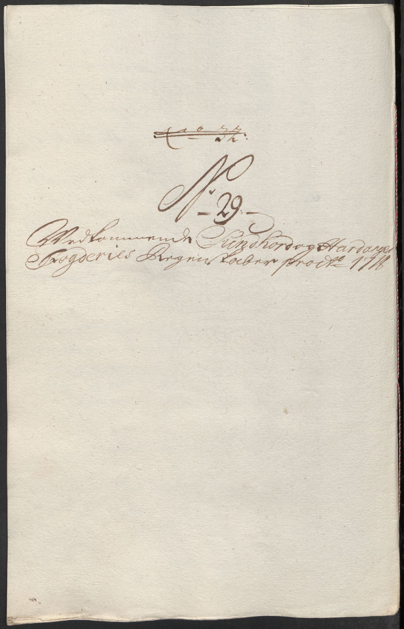 Rentekammeret inntil 1814, Reviderte regnskaper, Fogderegnskap, RA/EA-4092/R48/L2995: Fogderegnskap Sunnhordland og Hardanger, 1718, p. 166