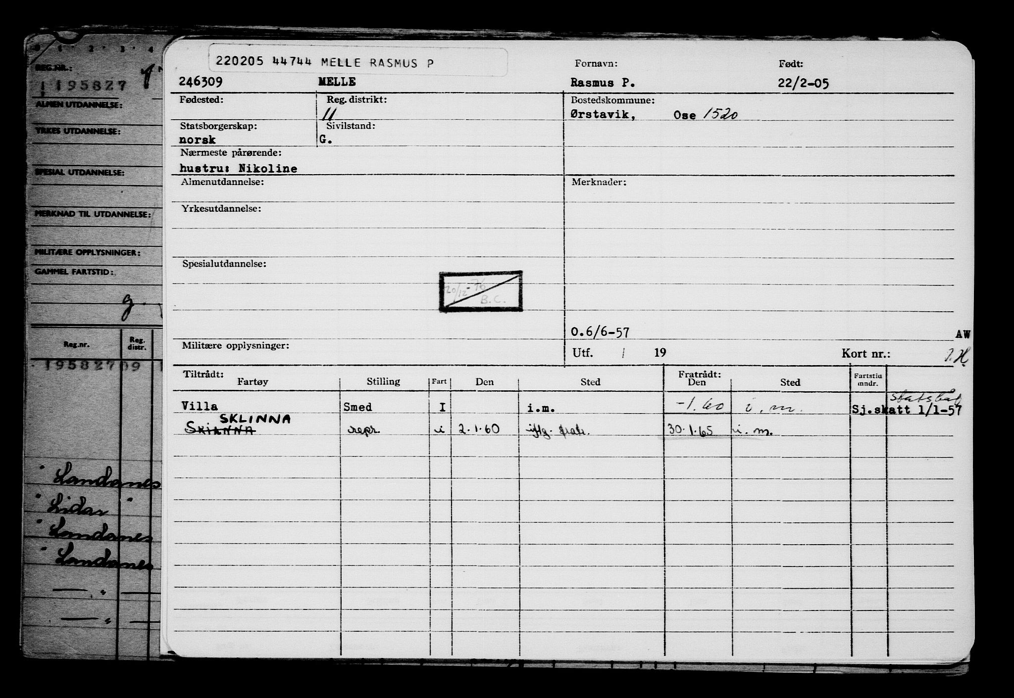 Direktoratet for sjømenn, AV/RA-S-3545/G/Gb/L0057: Hovedkort, 1905, p. 524