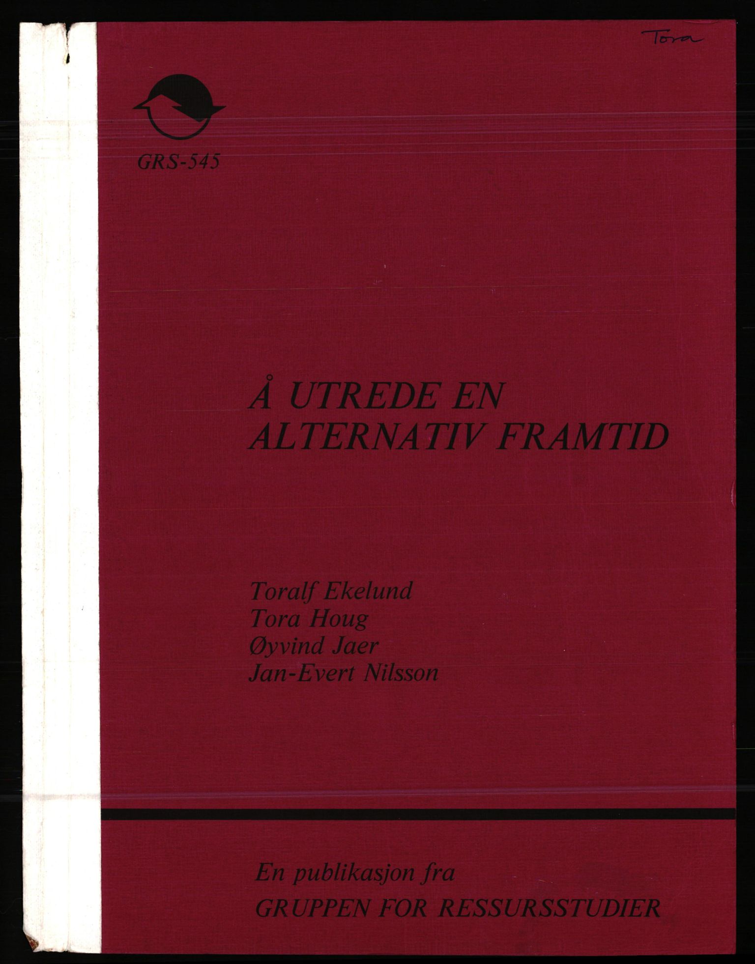 Pa 0436 - Tora Aasland, SAST/A-102572/E/Ea/L0029: Fylkesmann i Rogaland/Alternativ framtid, 1984-2013, p. 448