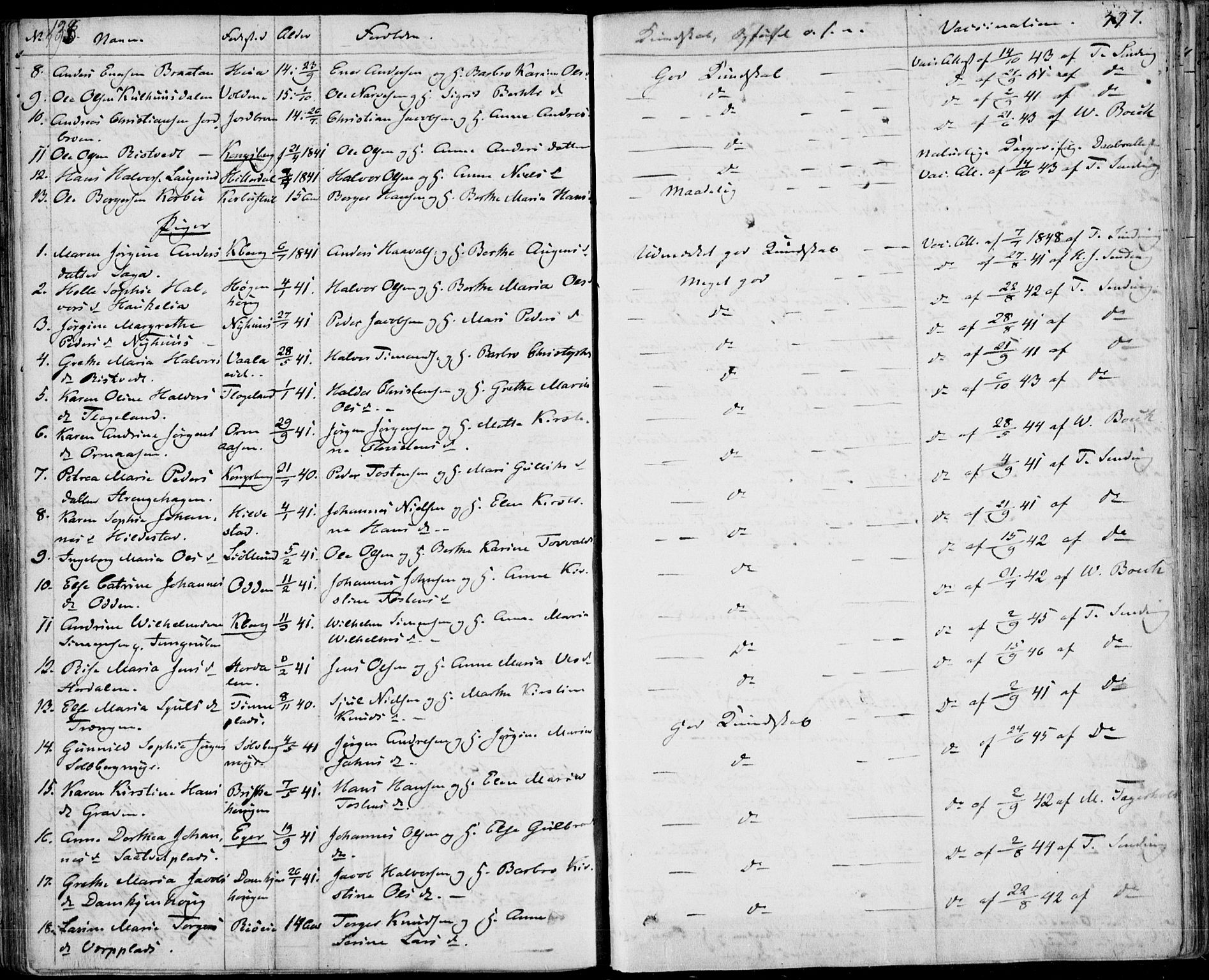 Sandsvær kirkebøker, AV/SAKO-A-244/F/Fa/L0005: Parish register (official) no. I 5, 1840-1856, p. 396-397