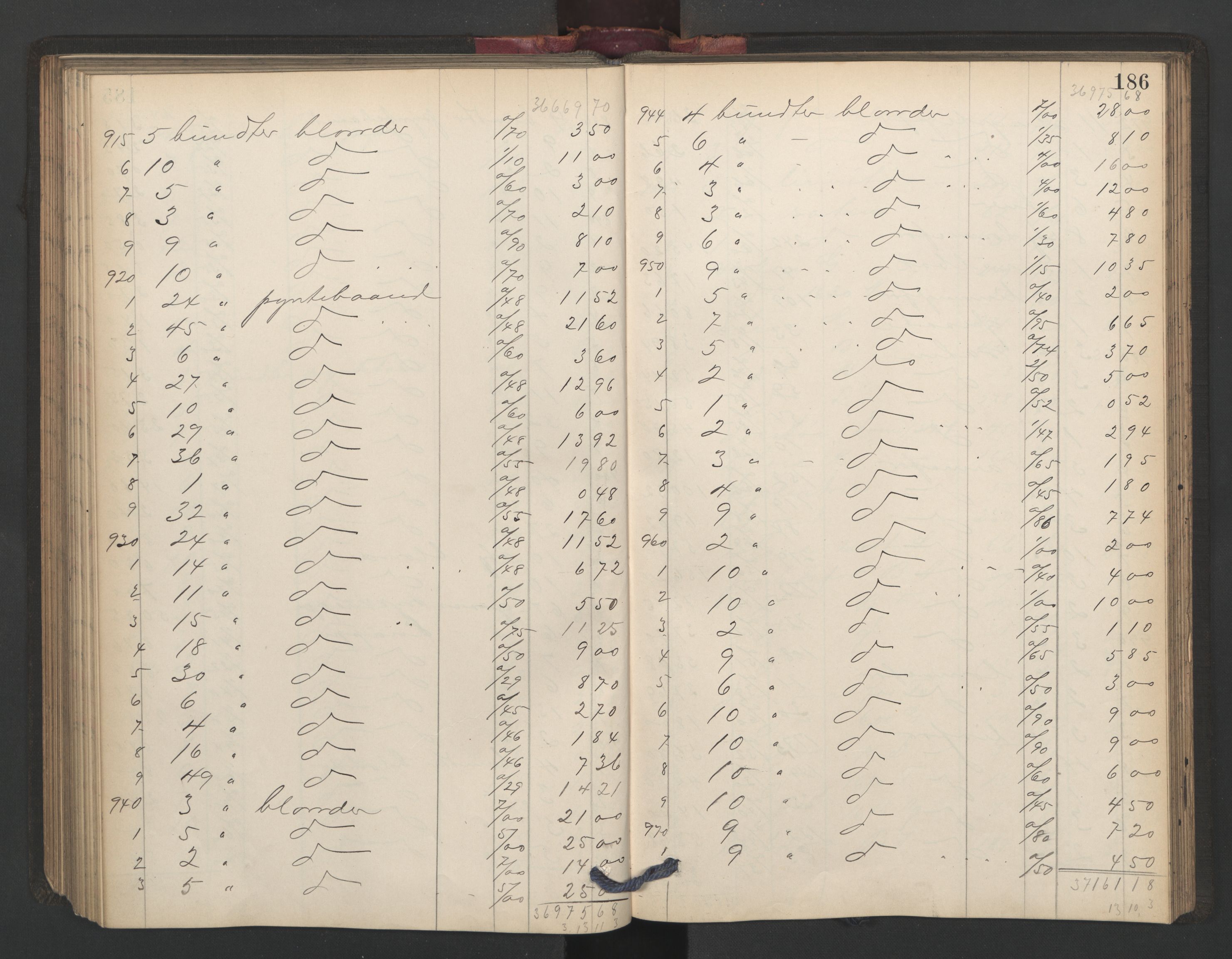 Oslo skifterett, AV/SAO-A-10383/H/Hb/Hbc/L0006: Skifteregistreringsprotokoll, 1906-1909, p. 185b-186a