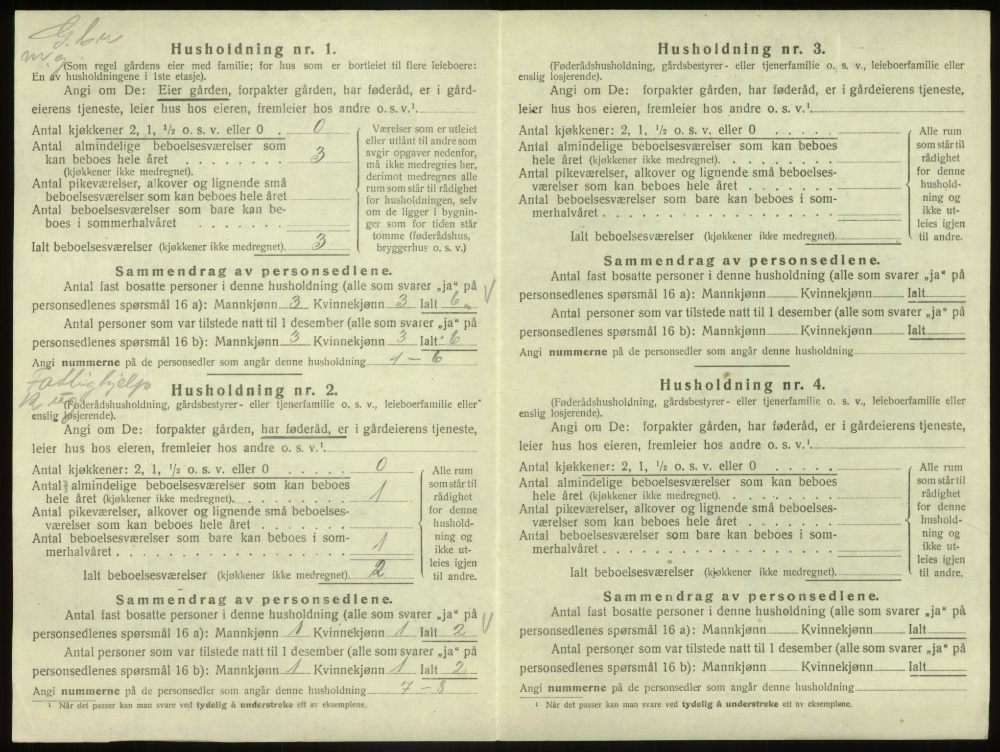 SAB, 1920 census for Fjaler, 1920, p. 568