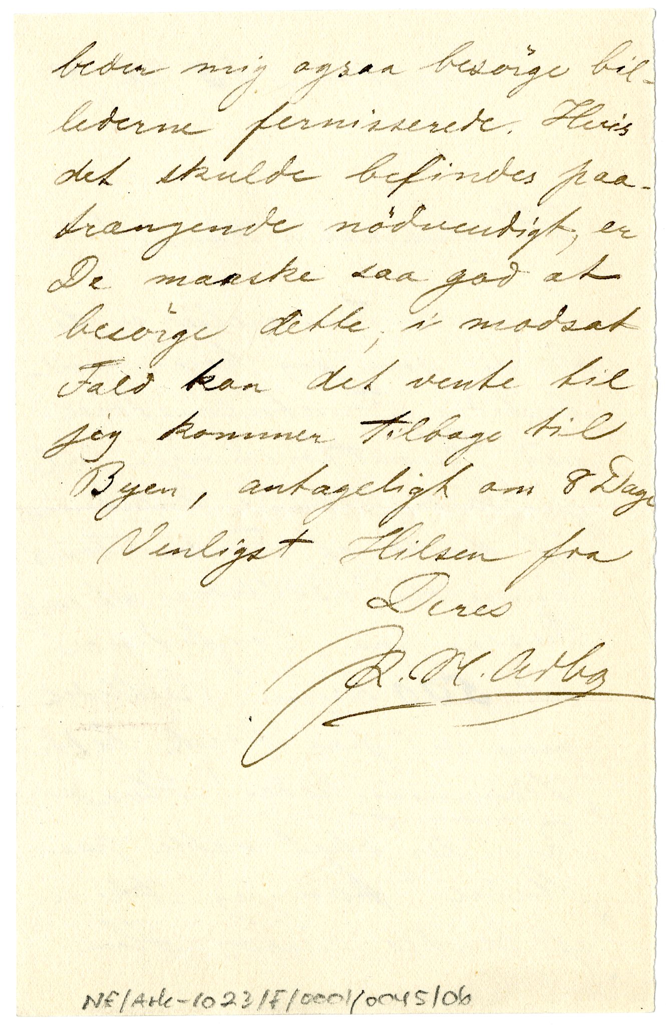 Diderik Maria Aalls brevsamling, NF/Ark-1023/F/L0001: D.M. Aalls brevsamling. A - B, 1738-1889, p. 548