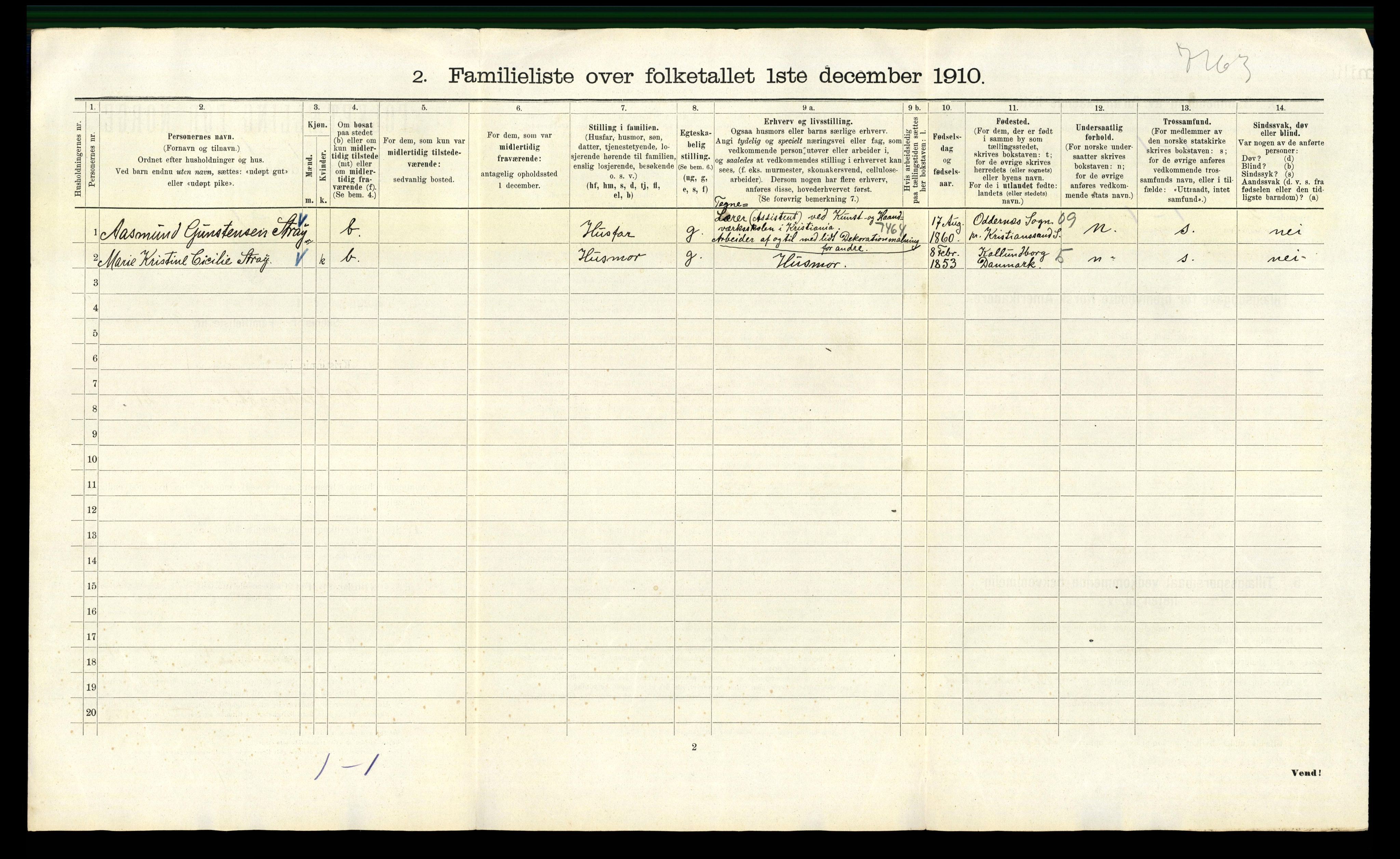 RA, 1910 census for Kristiania, 1910, p. 15080