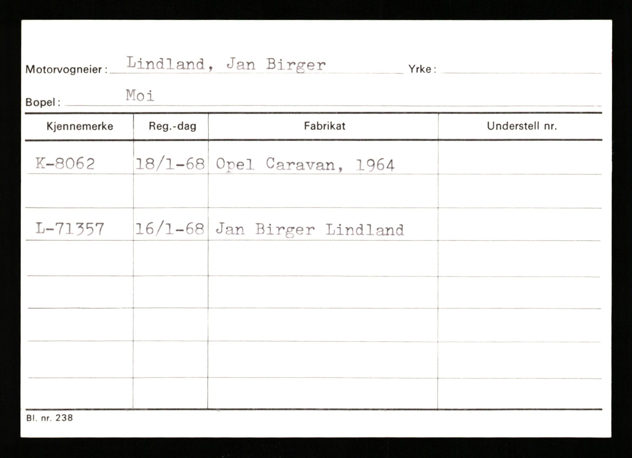 Stavanger trafikkstasjon, SAST/A-101942/0/G/L0002: Registreringsnummer: 5791 - 10405, 1930-1971, p. 1201