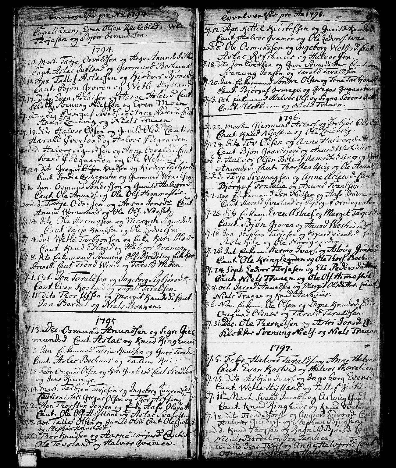 Vinje kirkebøker, SAKO/A-312/F/Fa/L0002: Parish register (official) no. I 2, 1767-1814, p. 9