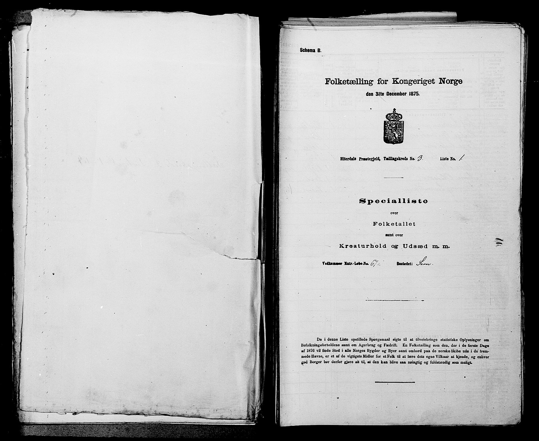 SAKO, 1875 census for 0823P Heddal, 1875, p. 354