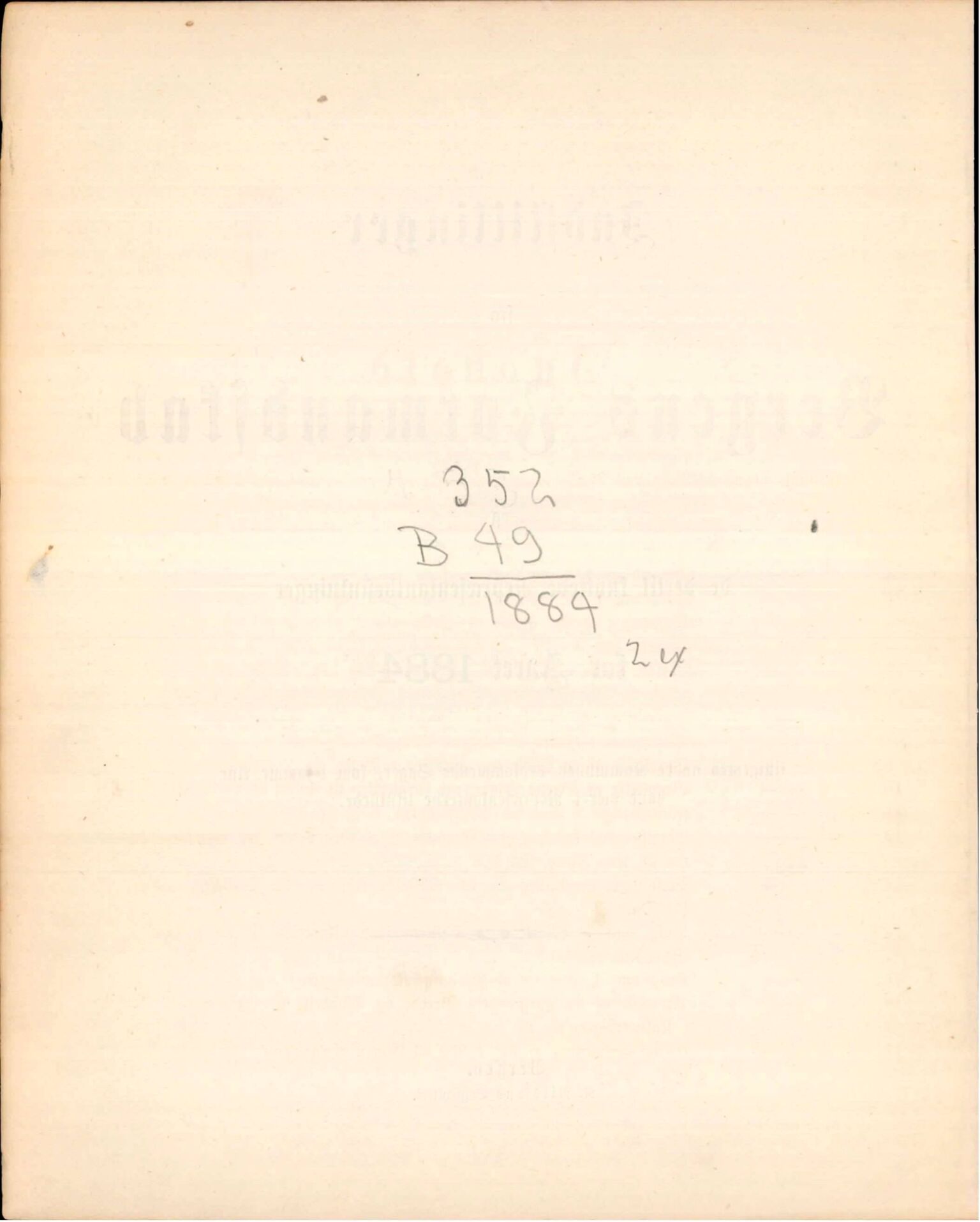 Bergen kommune. Formannskapet, BBA/A-0003/Ad/L0039: Bergens Kommuneforhandlinger, 1884