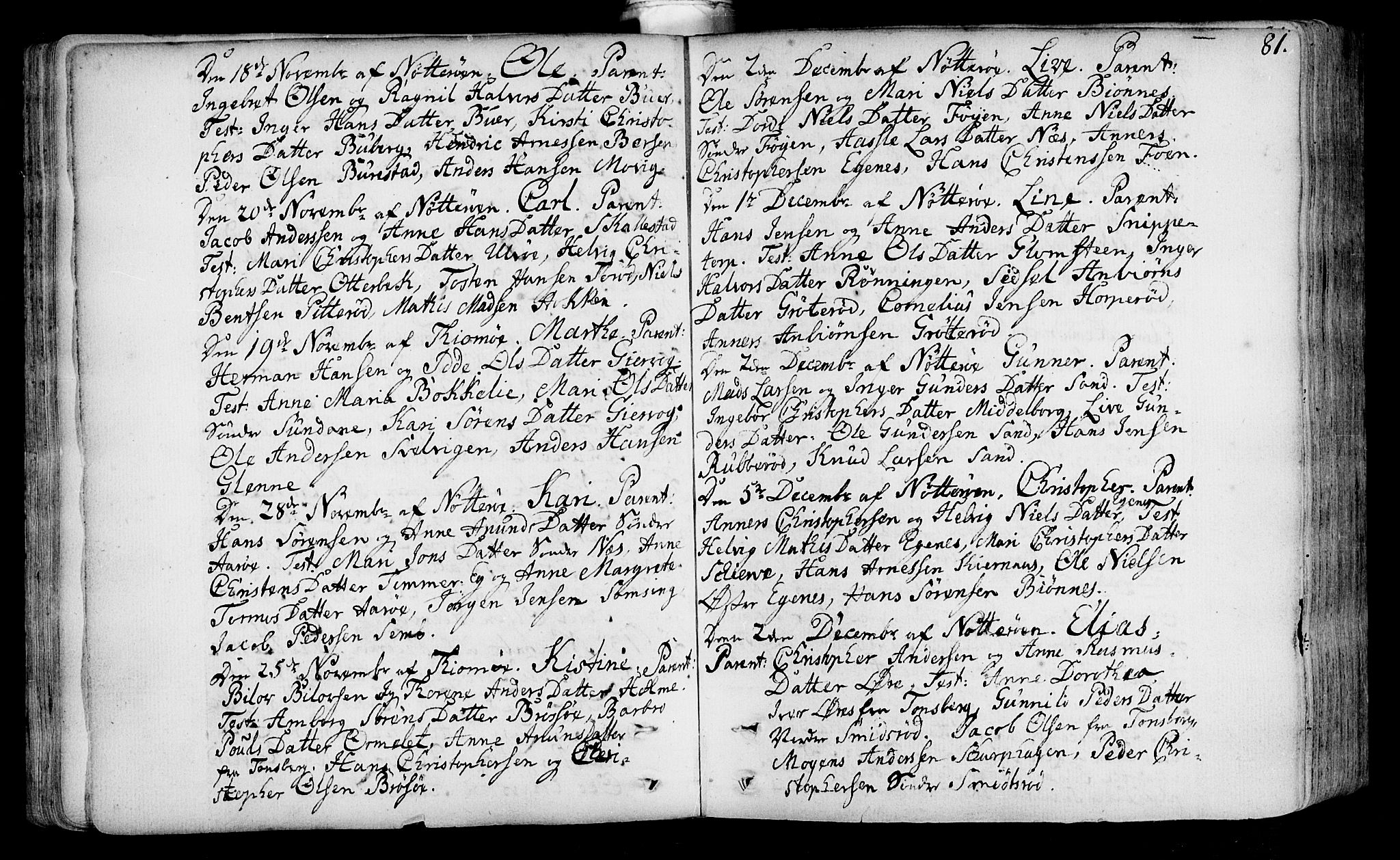 Nøtterøy kirkebøker, SAKO/A-354/F/Fa/L0002: Parish register (official) no. I 2, 1738-1790, p. 81