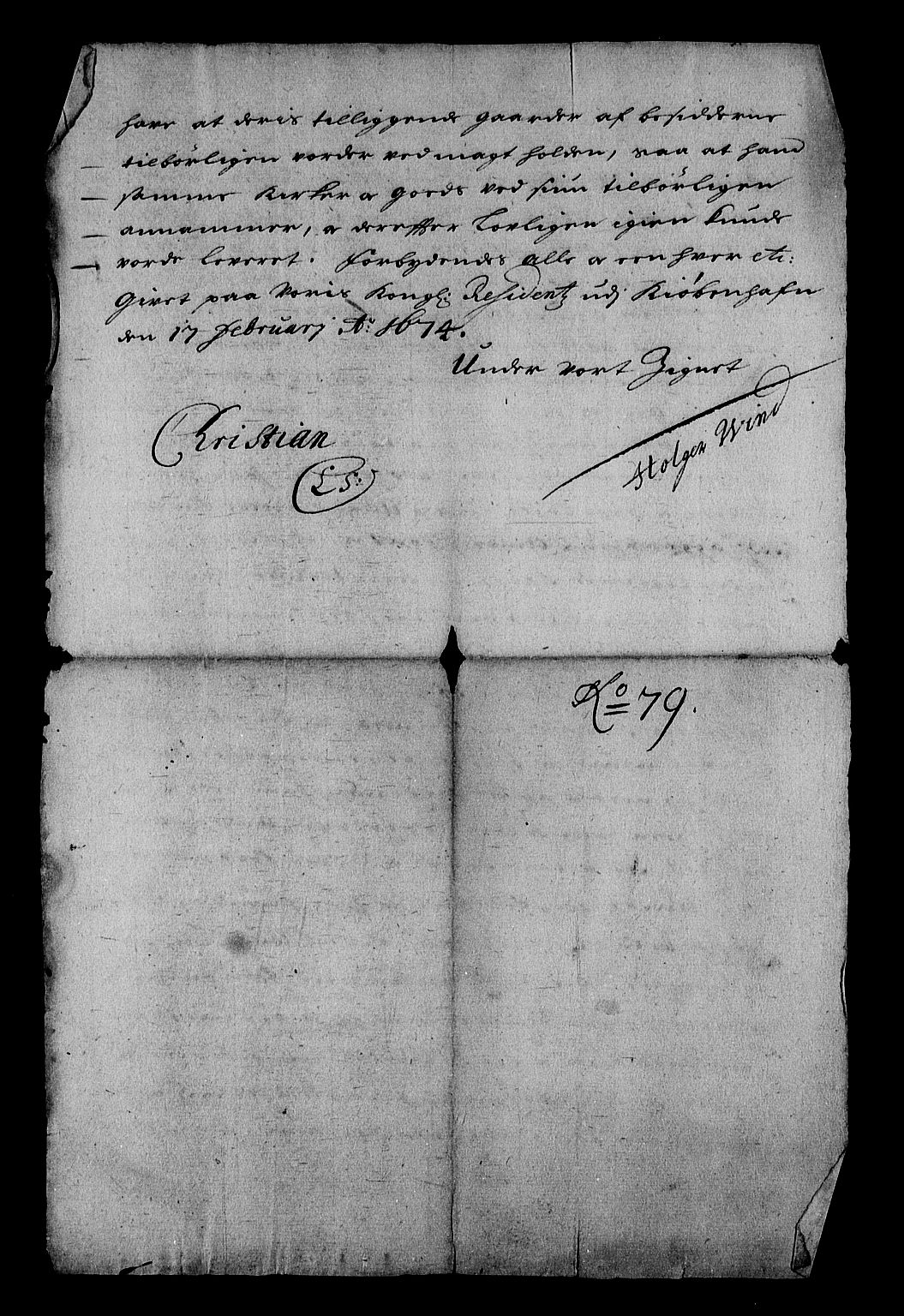 Stattholderembetet 1572-1771, RA/EA-2870/Af/L0001: Avskrifter av vedlegg til originale supplikker, nummerert i samsvar med supplikkbøkene, 1683-1687, p. 10
