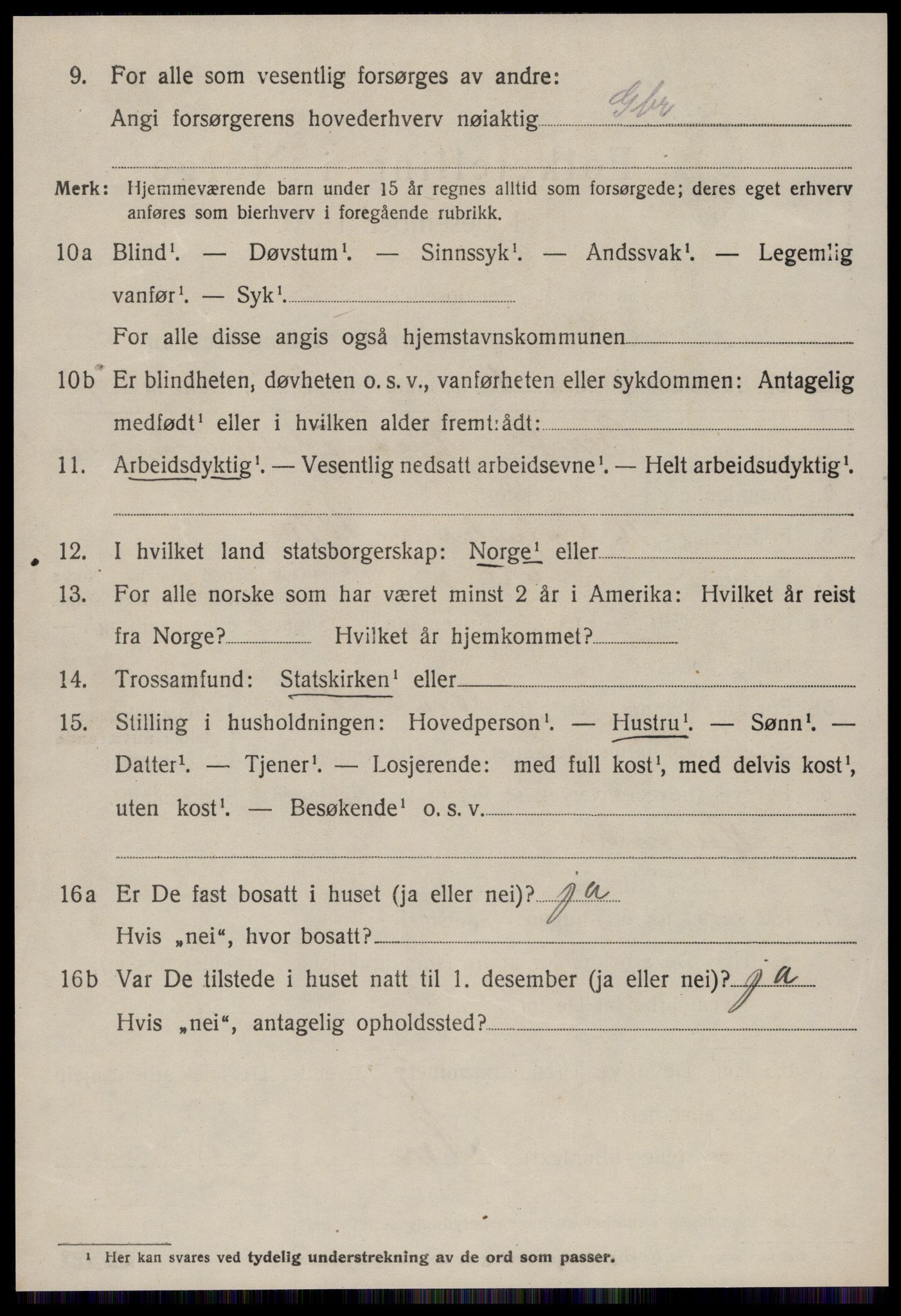 SAT, 1920 census for Surnadal, 1920, p. 3806