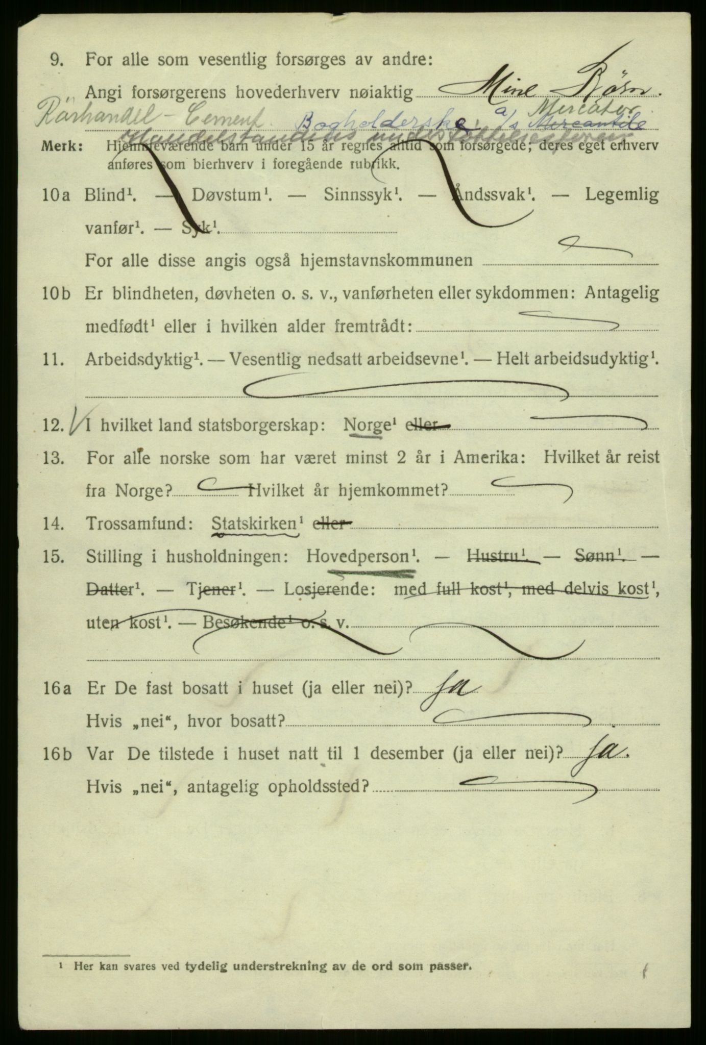 SAB, 1920 census for Bergen, 1920, p. 147669