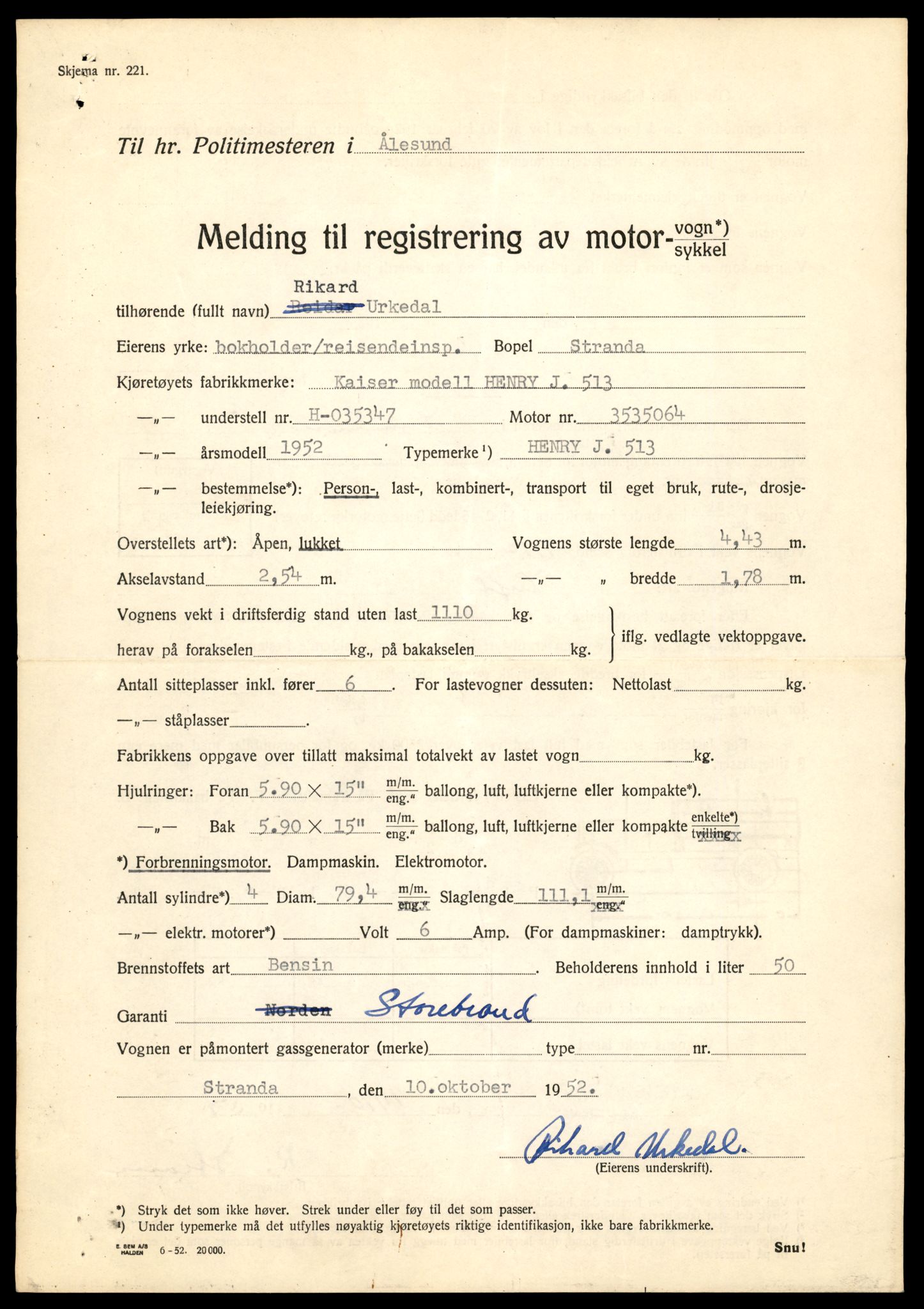 Møre og Romsdal vegkontor - Ålesund trafikkstasjon, SAT/A-4099/F/Fe/L0021: Registreringskort for kjøretøy T 10471 - T 10583, 1927-1998, p. 2213