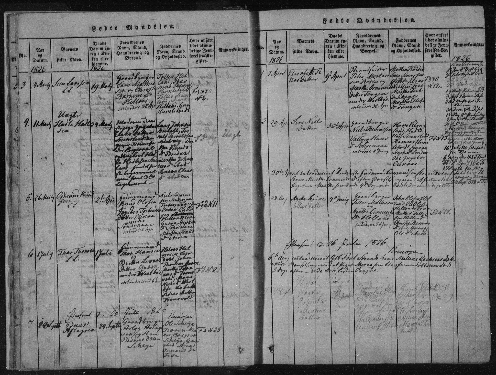 Vikedal sokneprestkontor, AV/SAST-A-101840/01/IV: Parish register (official) no. A 4, 1816-1850, p. 15