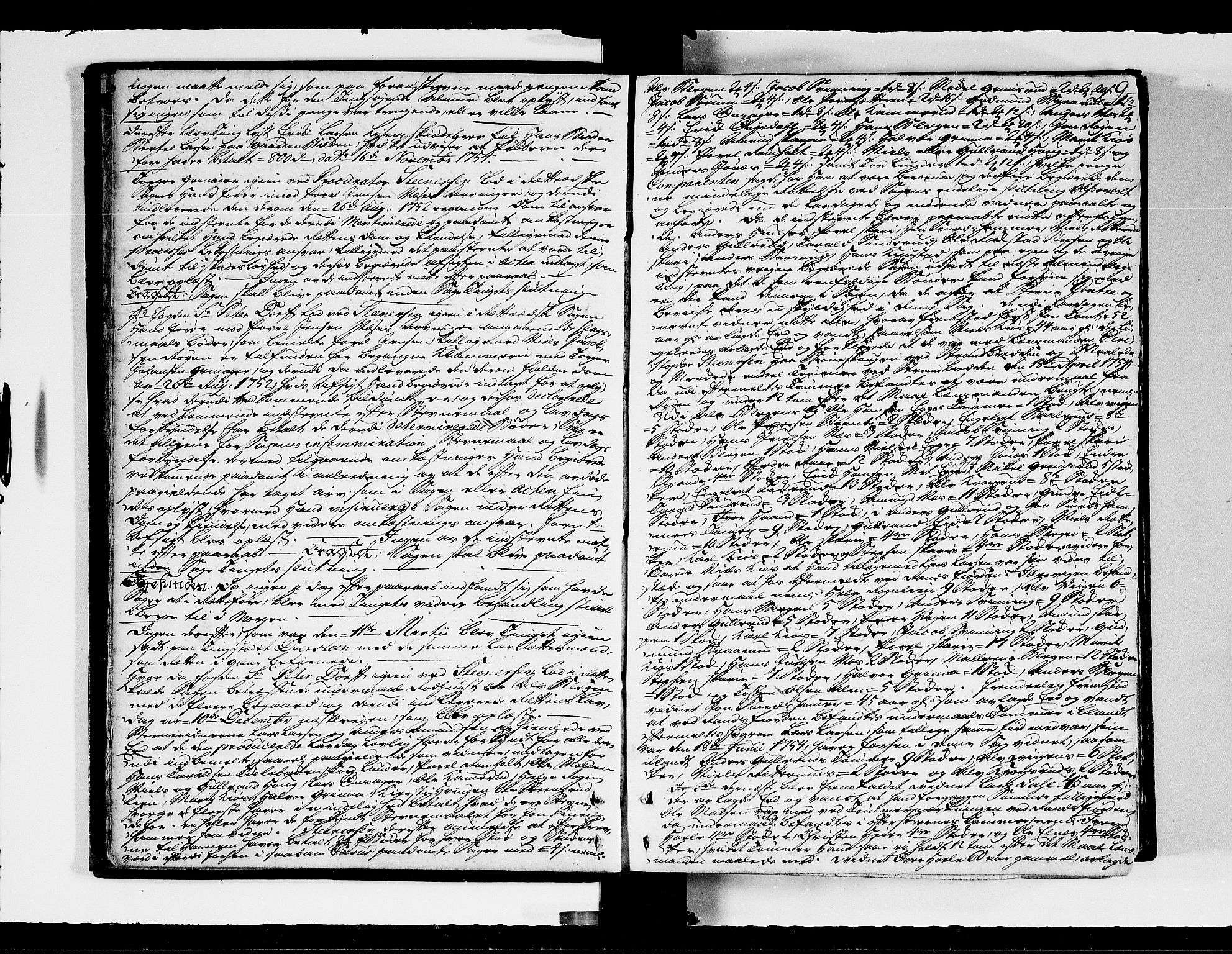 Hadeland, Land og Valdres sorenskriveri, AV/SAH-TING-028/G/Gb/L0064: Tingbok - Jevnaker og Gran, 1754-1757, p. 8b-9a