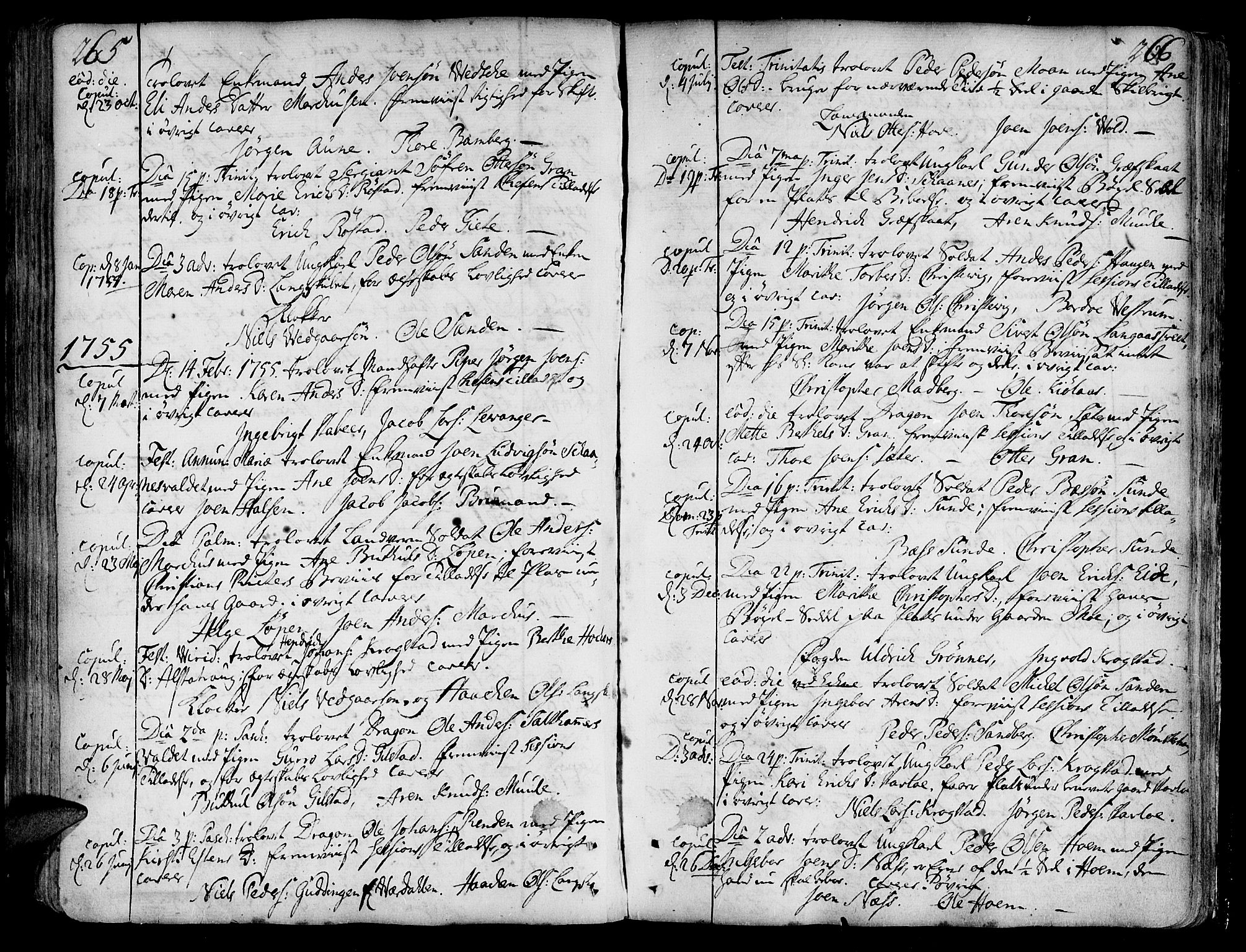 Ministerialprotokoller, klokkerbøker og fødselsregistre - Nord-Trøndelag, AV/SAT-A-1458/717/L0141: Parish register (official) no. 717A01, 1747-1803, p. 265-266