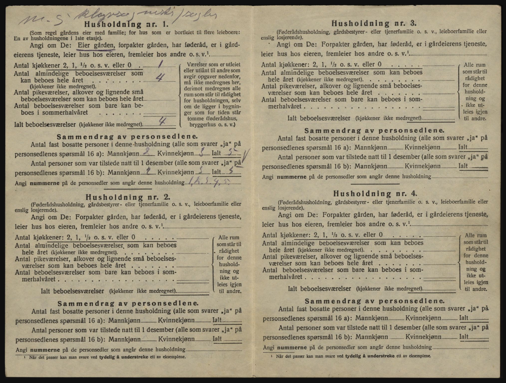 SAO, 1920 census for Glemmen, 1920, p. 1928