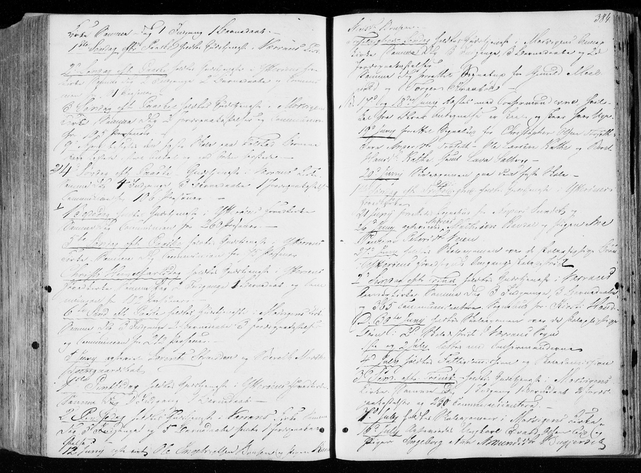 Ministerialprotokoller, klokkerbøker og fødselsregistre - Nord-Trøndelag, SAT/A-1458/722/L0218: Parish register (official) no. 722A05, 1843-1868, p. 384
