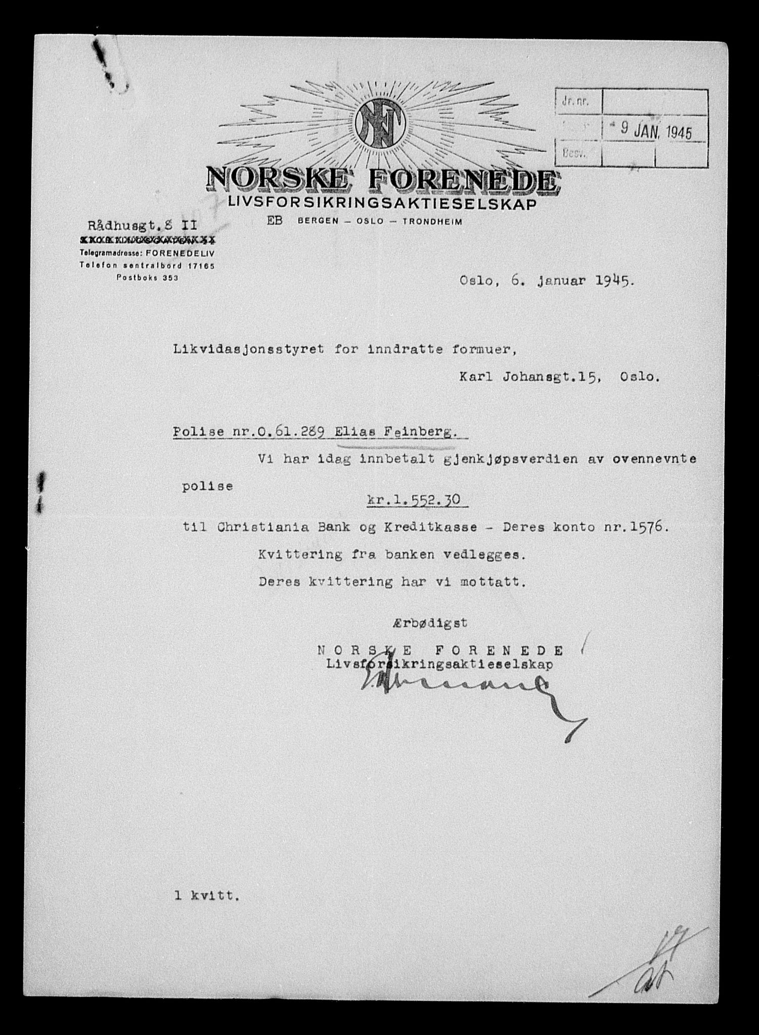 Justisdepartementet, Tilbakeføringskontoret for inndratte formuer, AV/RA-S-1564/H/Hc/Hcc/L0934: --, 1945-1947, p. 219