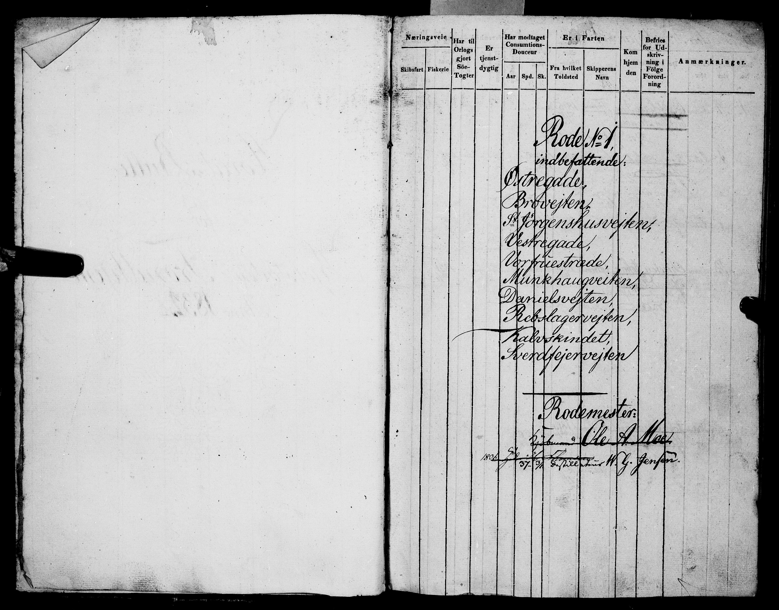 Sjøinnrulleringen - Trondhjemske distrikt, SAT/A-5121/01/L0024: Hovedrulle for Trondhjem by, 1831