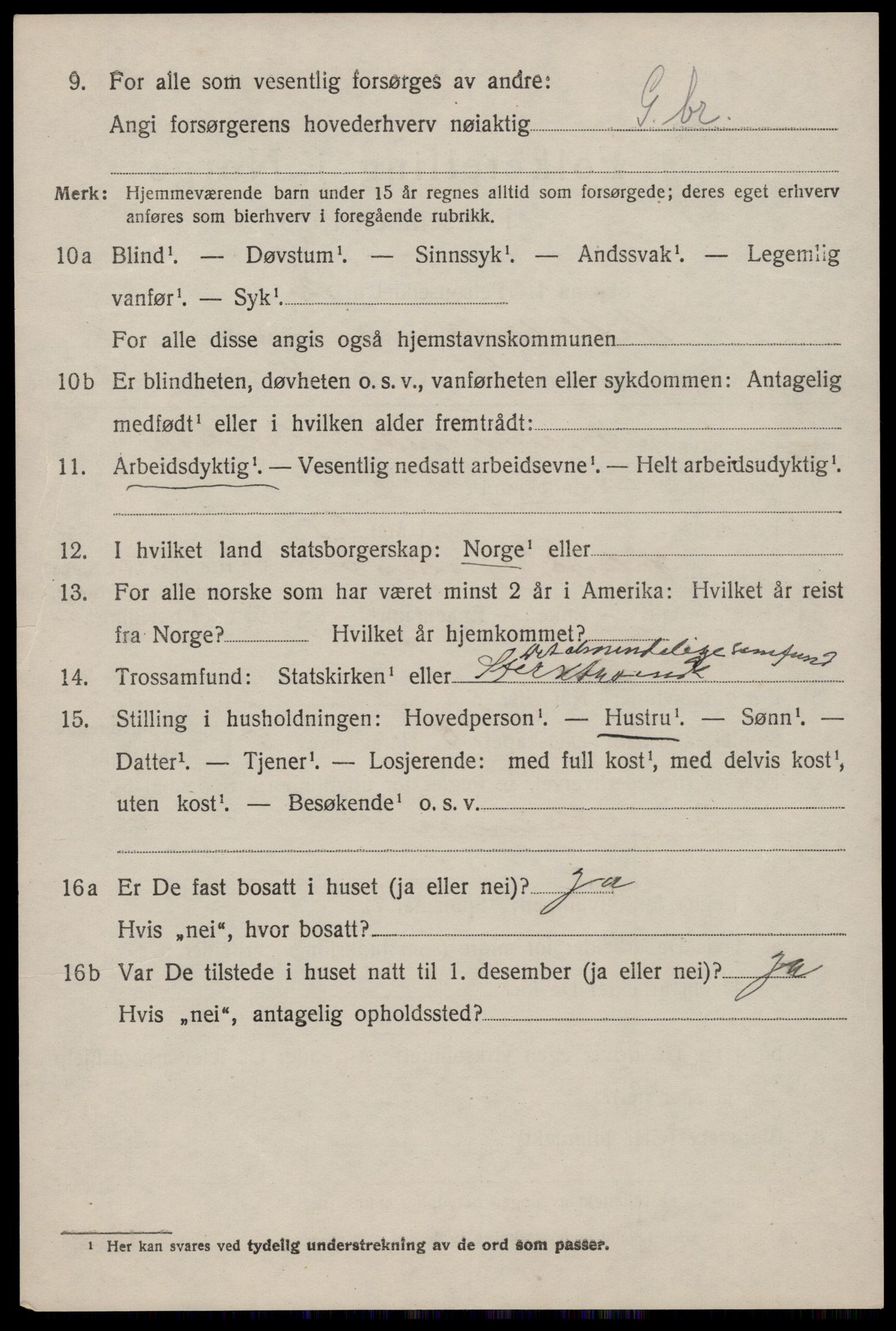 SAST, 1920 census for Helleland, 1920, p. 978