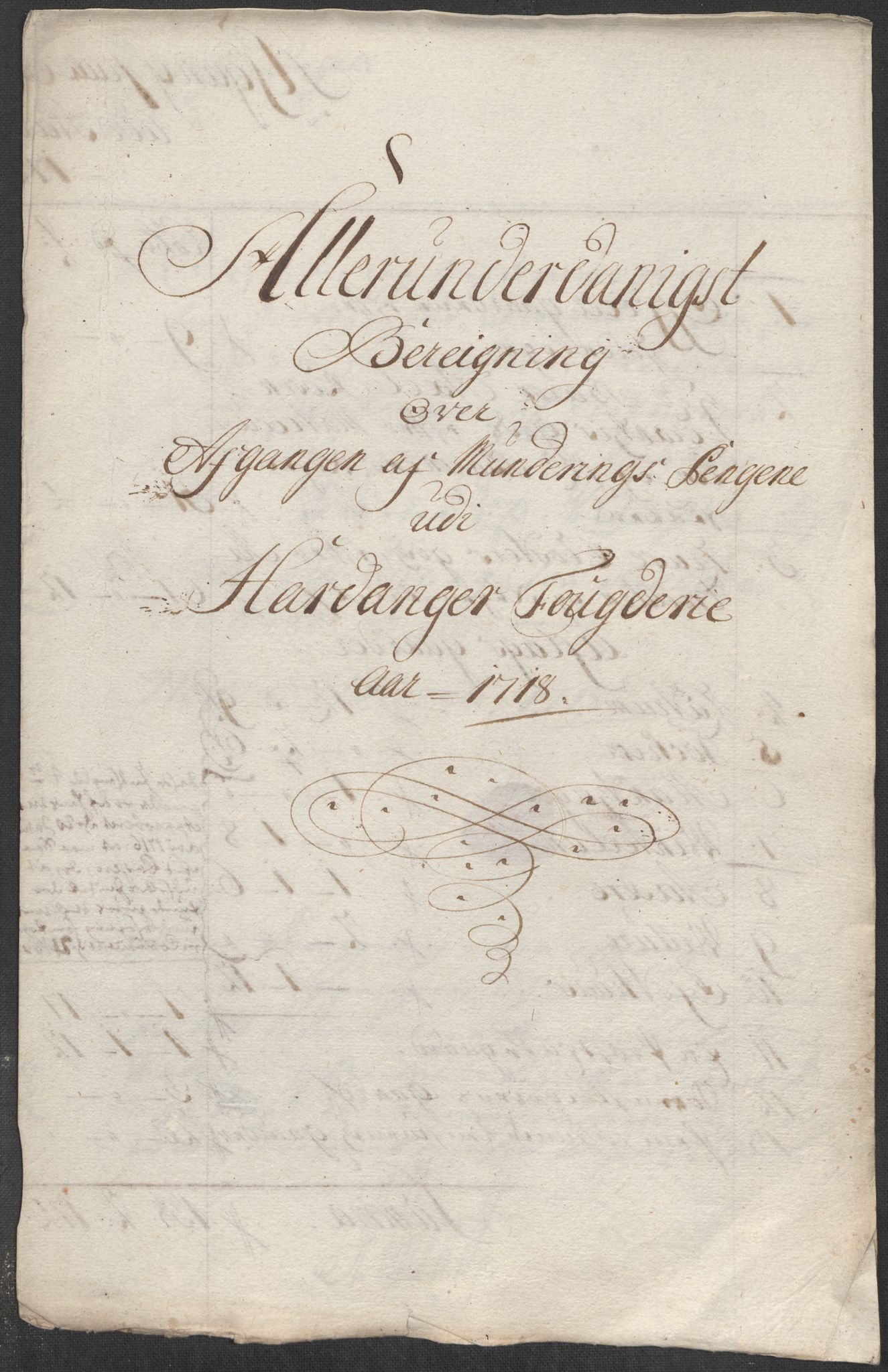 Rentekammeret inntil 1814, Reviderte regnskaper, Fogderegnskap, RA/EA-4092/R48/L2996: Fogderegnskap Sunnhordland og Hardanger, 1718, p. 125