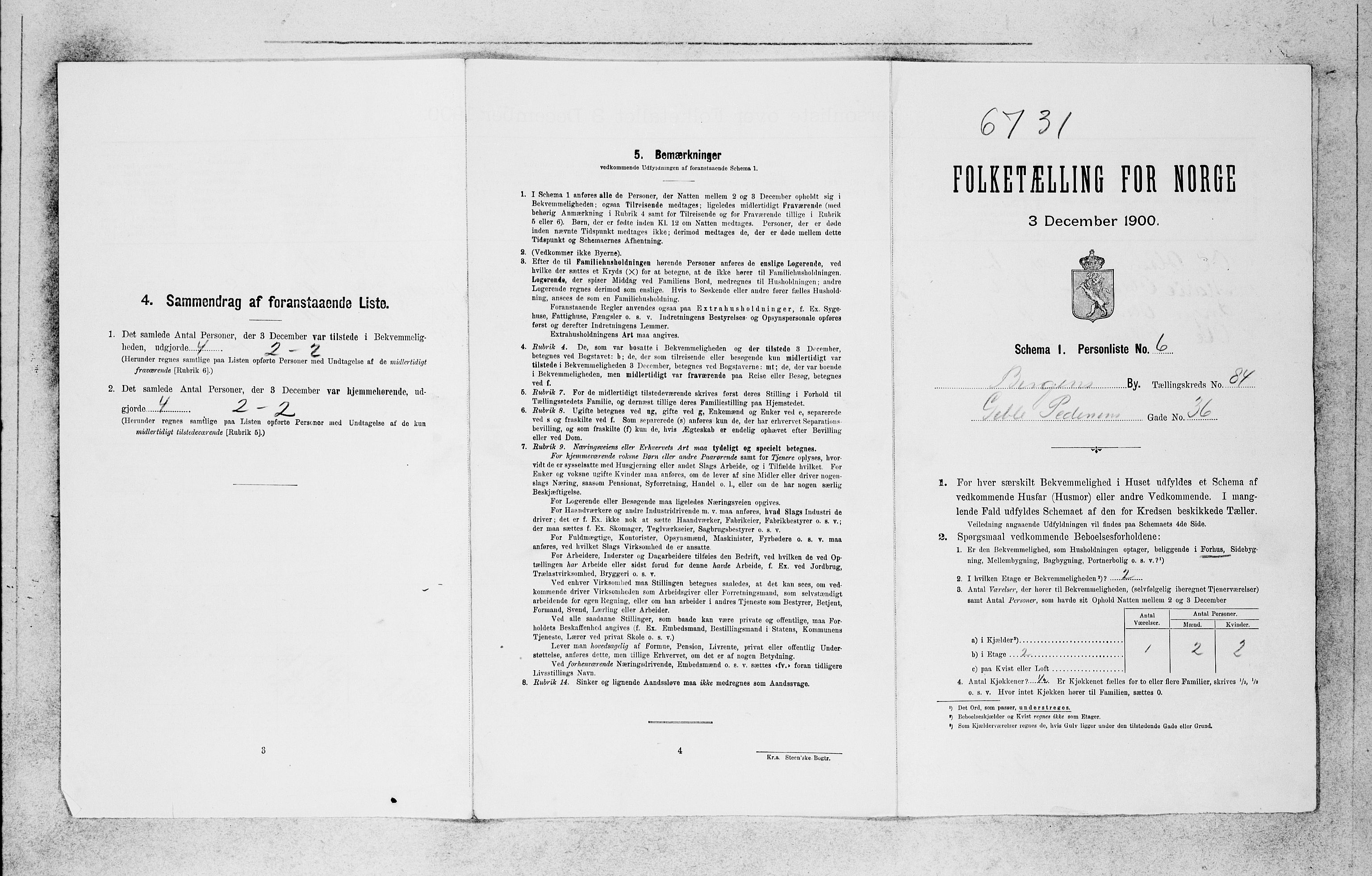 SAB, 1900 census for Bergen, 1900, p. 17935