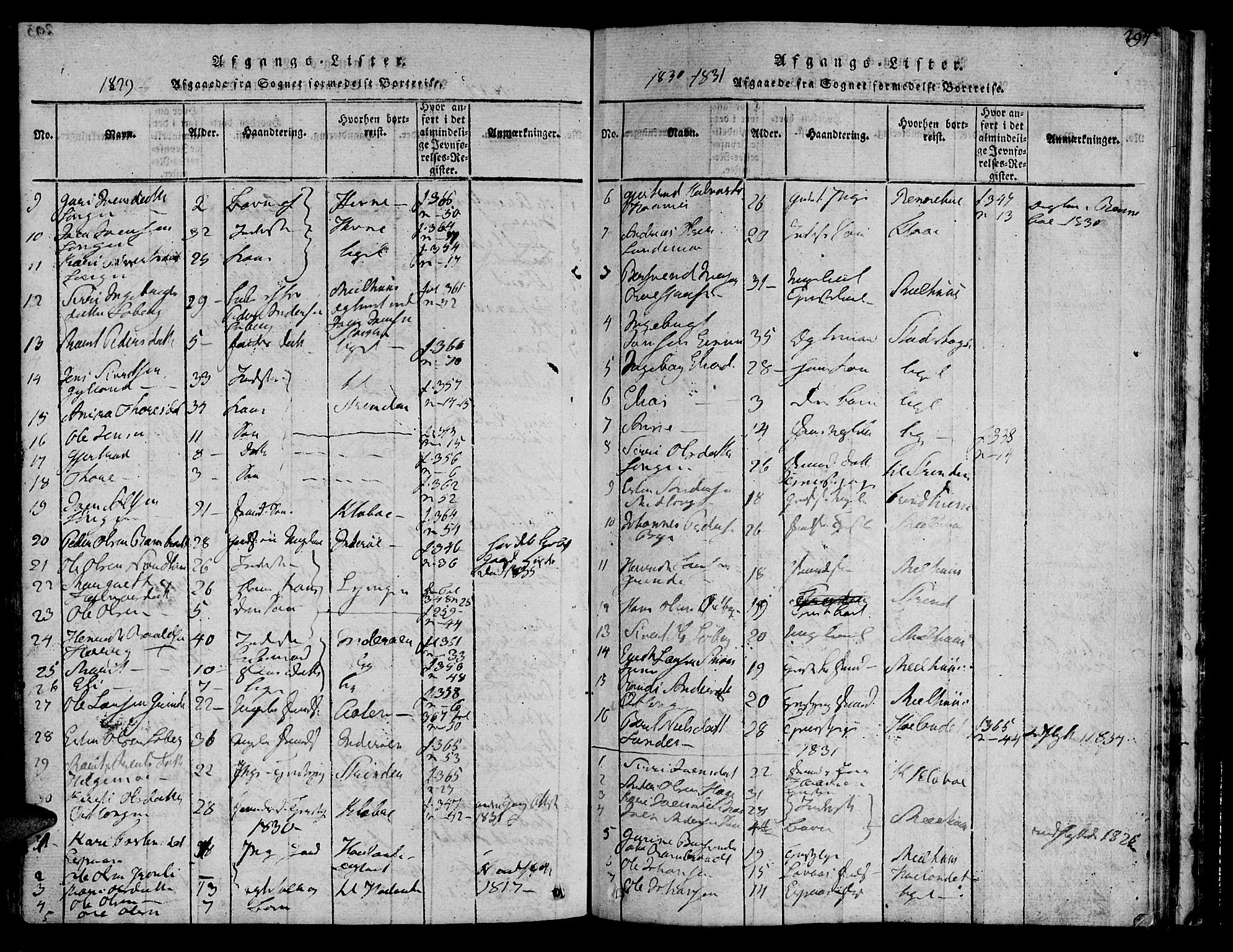 Ministerialprotokoller, klokkerbøker og fødselsregistre - Sør-Trøndelag, SAT/A-1456/692/L1102: Parish register (official) no. 692A02, 1816-1842, p. 294