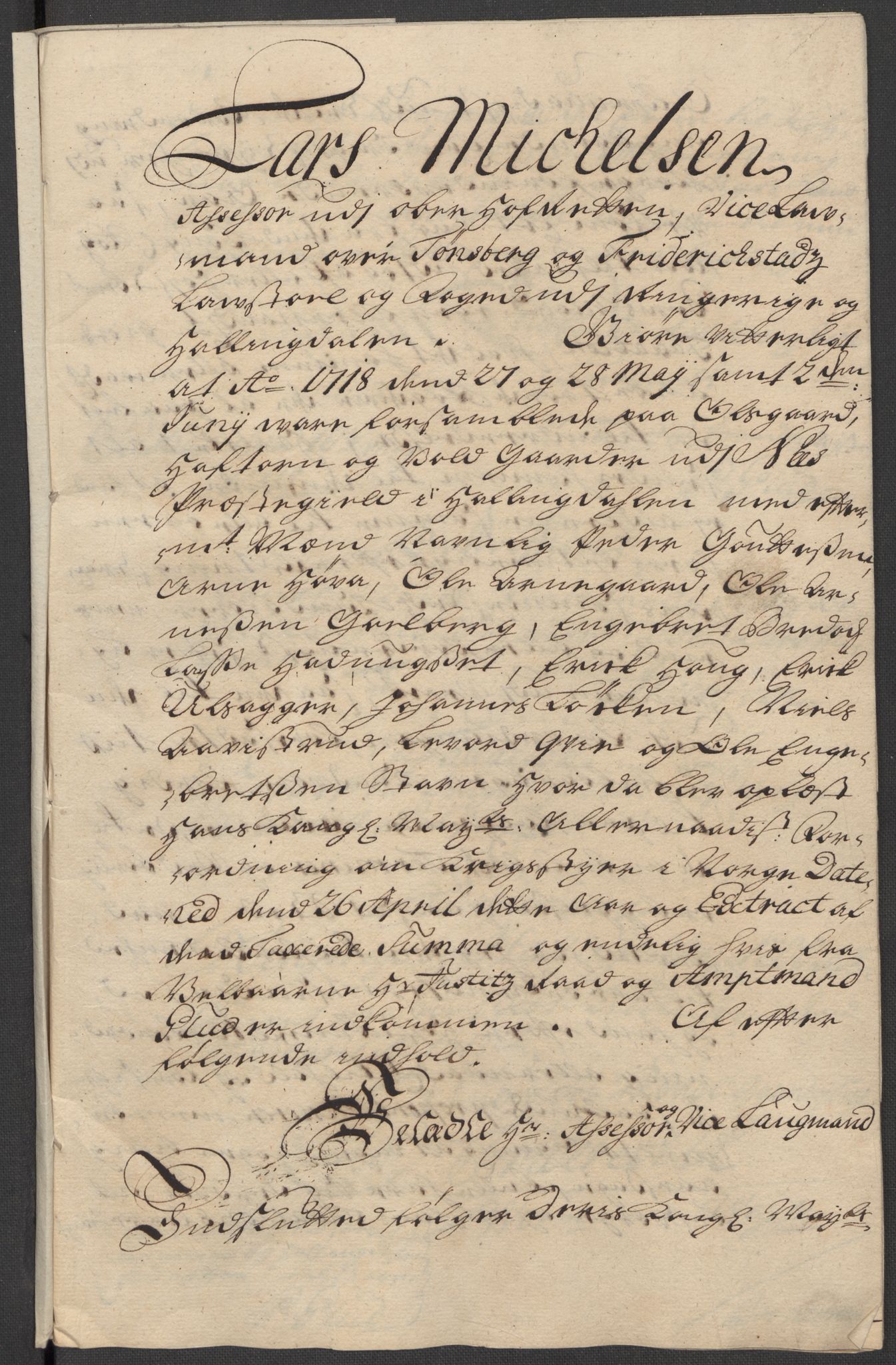 Rentekammeret inntil 1814, Reviderte regnskaper, Fogderegnskap, RA/EA-4092/R23/L1476: Fogderegnskap Ringerike og Hallingdal, 1718, p. 76