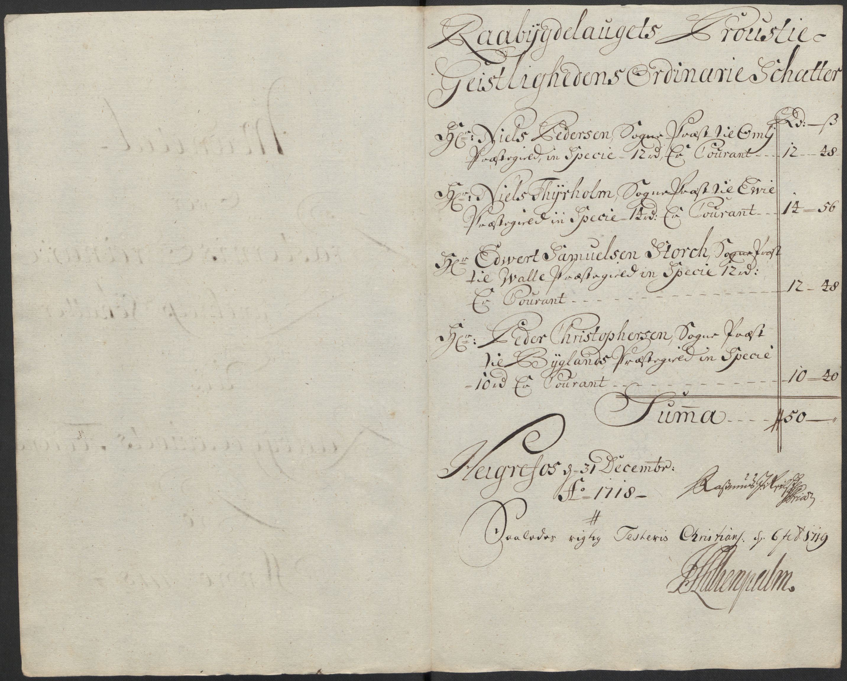 Rentekammeret inntil 1814, Reviderte regnskaper, Fogderegnskap, AV/RA-EA-4092/R40/L2453: Fogderegnskap Råbyggelag, 1718-1719, p. 21