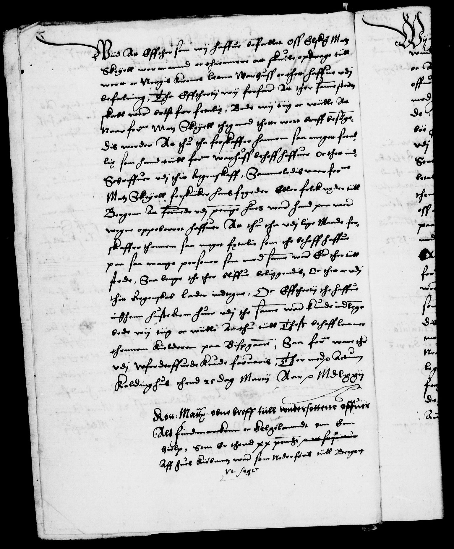 Danske Kanselli 1572-1799, AV/RA-EA-3023/F/Fc/Fca/Fcab/L0001: Norske tegnelser (mikrofilm), 1572-1588, p. 7b