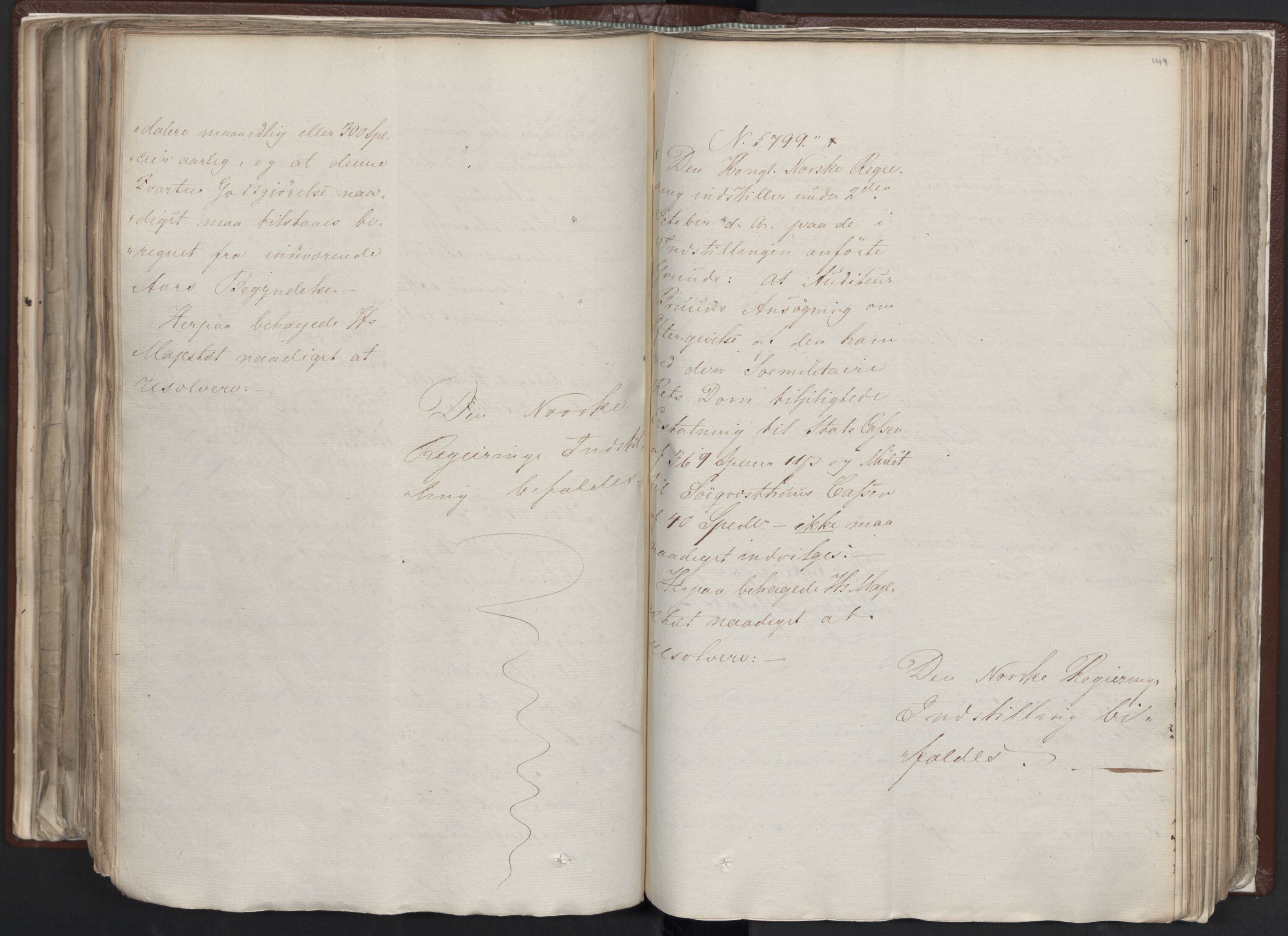 Statsrådssekretariatet, AV/RA-S-1001/A/Ab/L0012: Kgl. res. nr. 5679-6008 II, 1821, p. 148b-149a