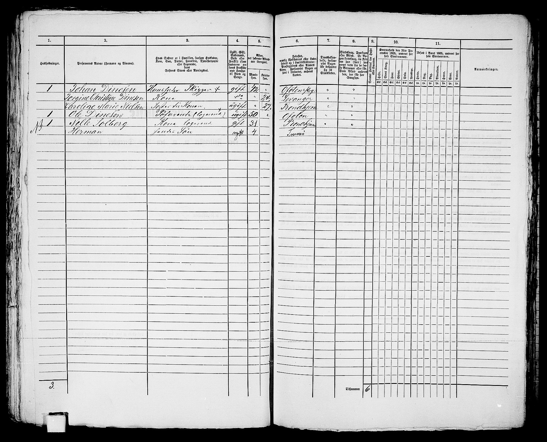 RA, 1865 census for Tromsø, 1865, p. 573