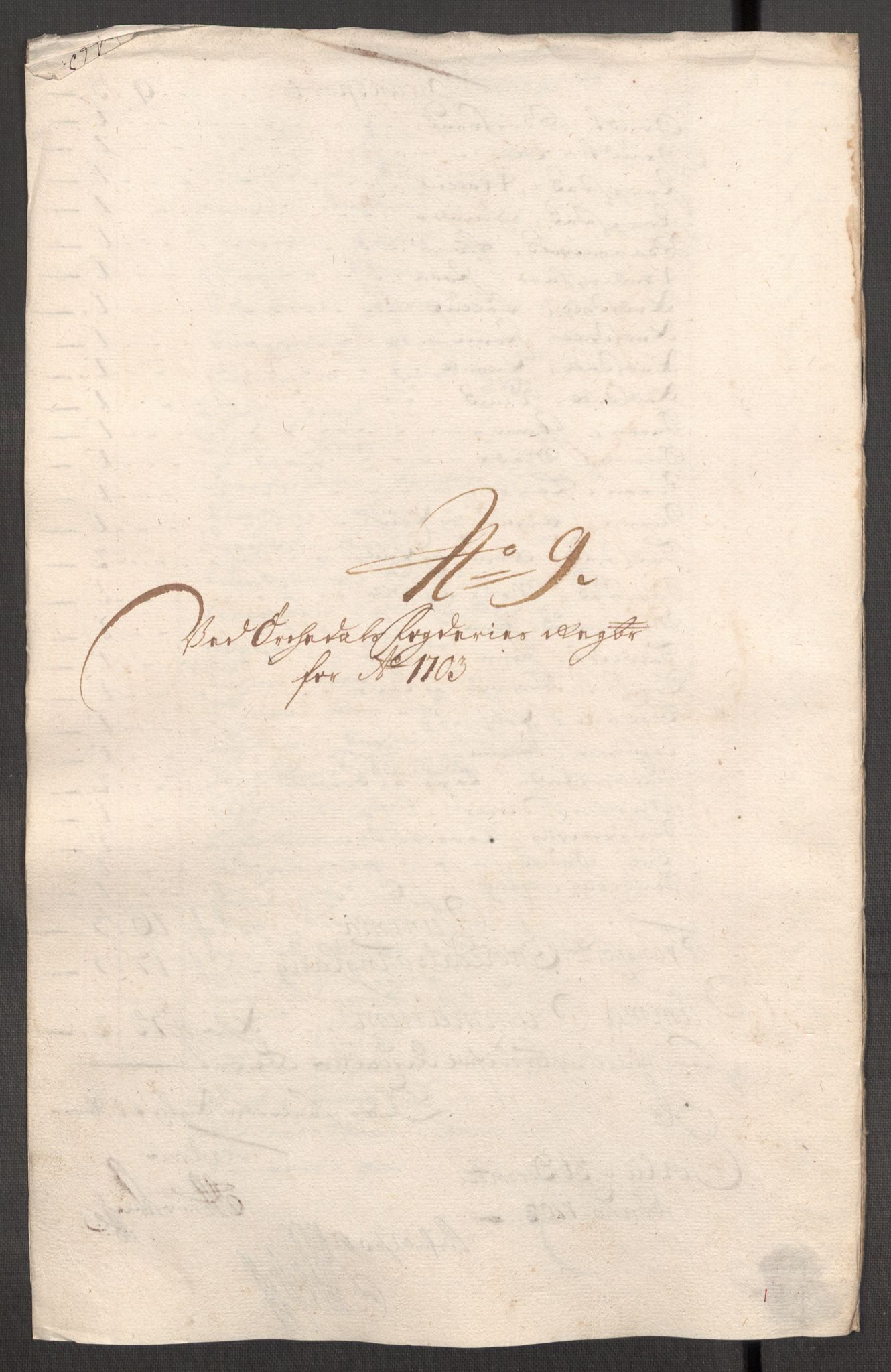 Rentekammeret inntil 1814, Reviderte regnskaper, Fogderegnskap, AV/RA-EA-4092/R60/L3953: Fogderegnskap Orkdal og Gauldal, 1703, p. 152