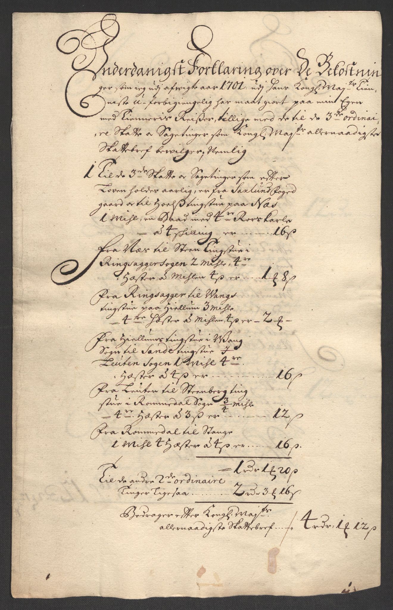 Rentekammeret inntil 1814, Reviderte regnskaper, Fogderegnskap, RA/EA-4092/R16/L1040: Fogderegnskap Hedmark, 1701-1702, p. 186