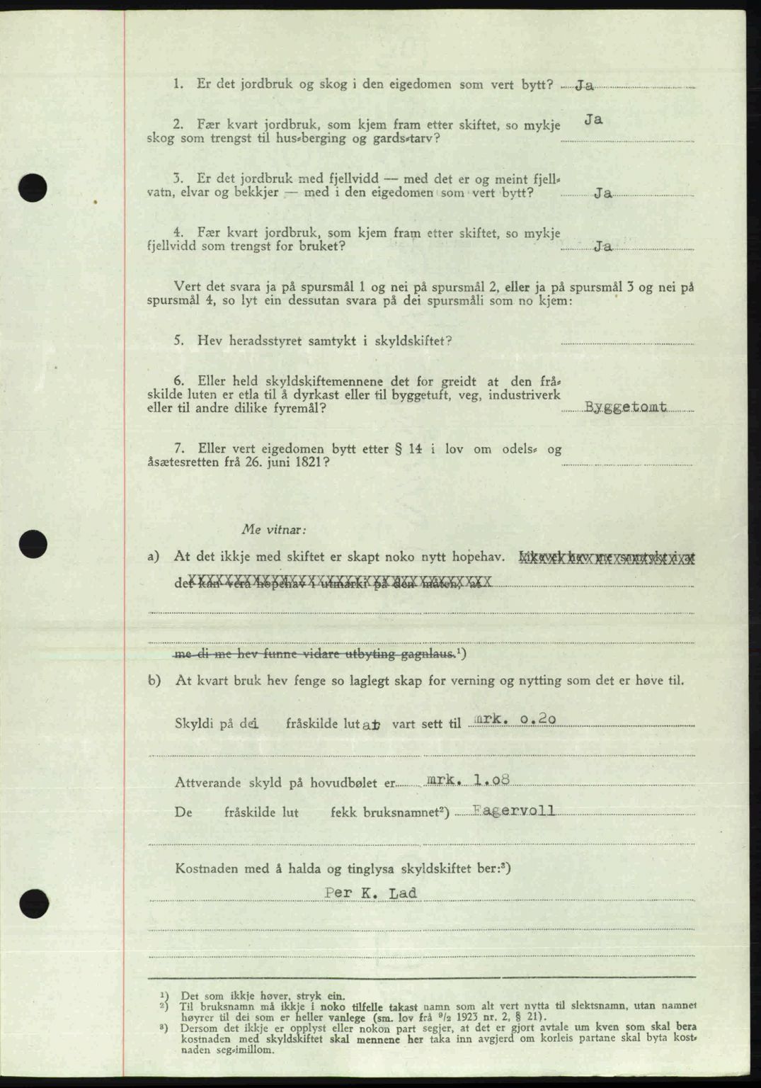 Indre Sogn tingrett, SAB/A-3301/1/G/Gb/Gbb/L0010: Mortgage book no. A10, 1949-1949, Diary no: : 659/1949