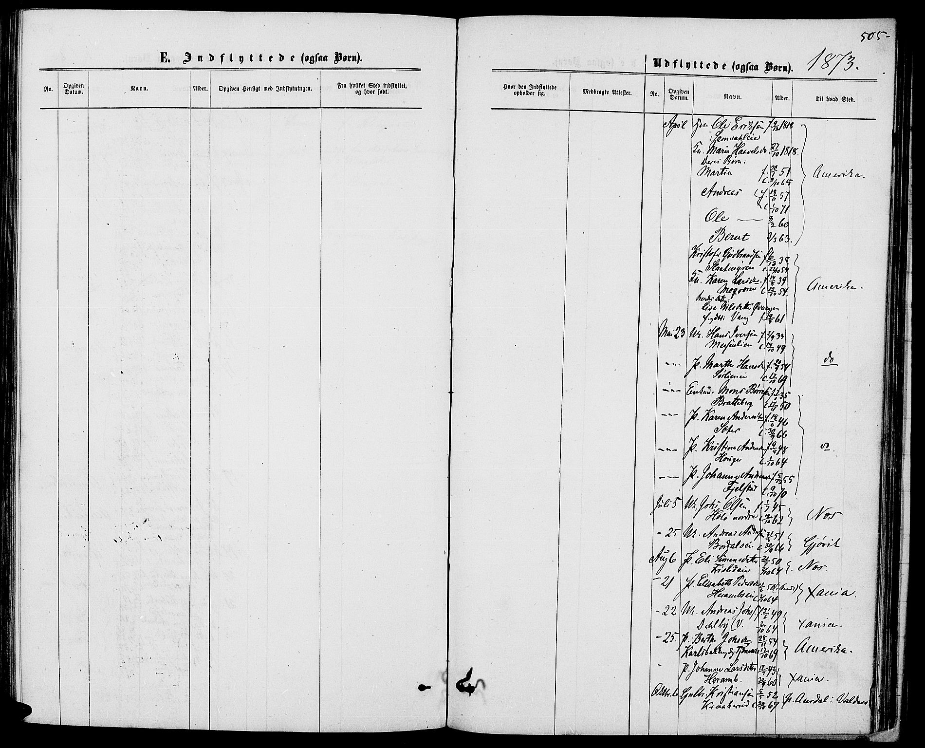 Ringsaker prestekontor, SAH/PREST-014/L/La/L0008: Parish register (copy) no. 8, 1870-1878, p. 505