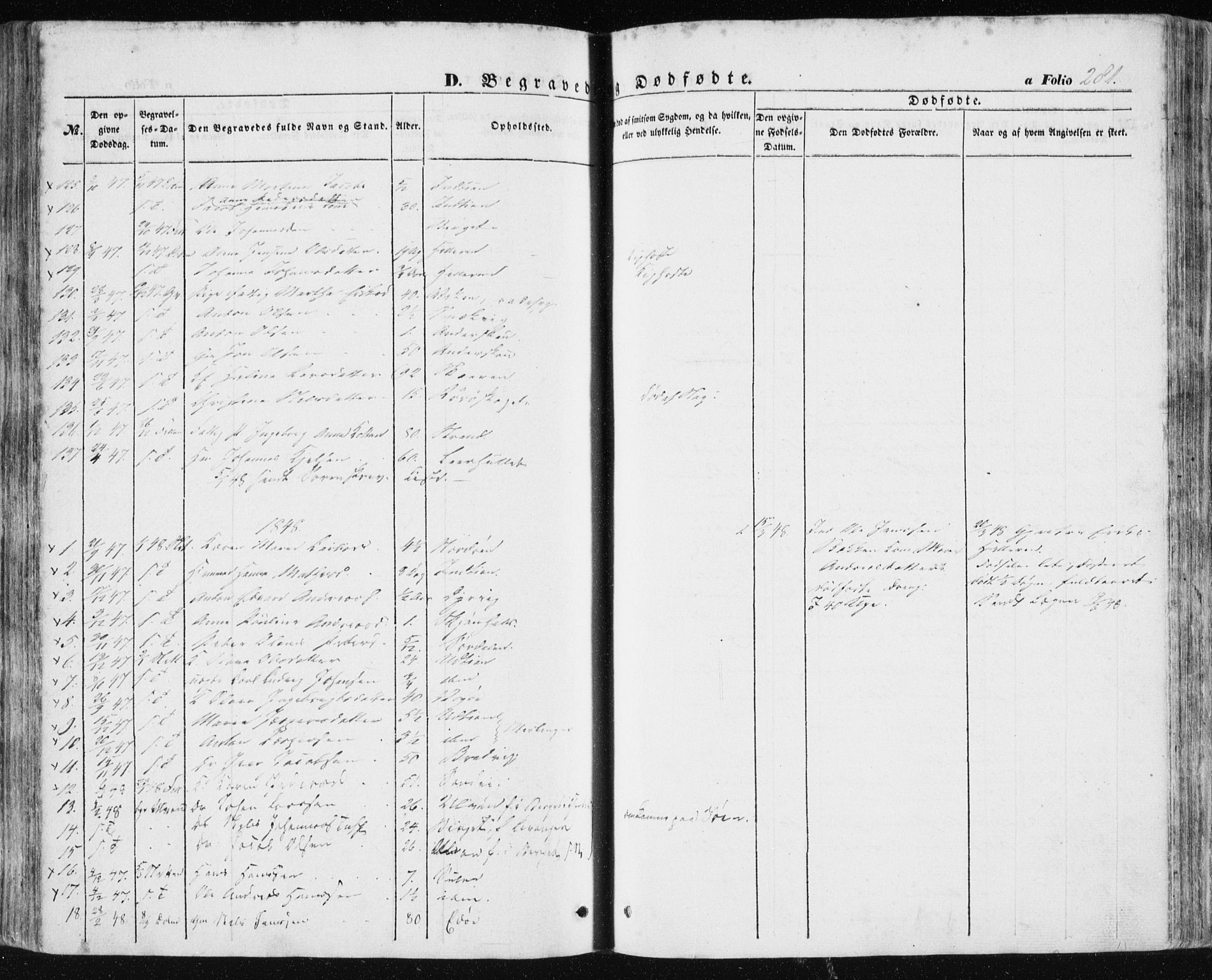 Ministerialprotokoller, klokkerbøker og fødselsregistre - Sør-Trøndelag, AV/SAT-A-1456/634/L0529: Parish register (official) no. 634A05, 1843-1851, p. 281