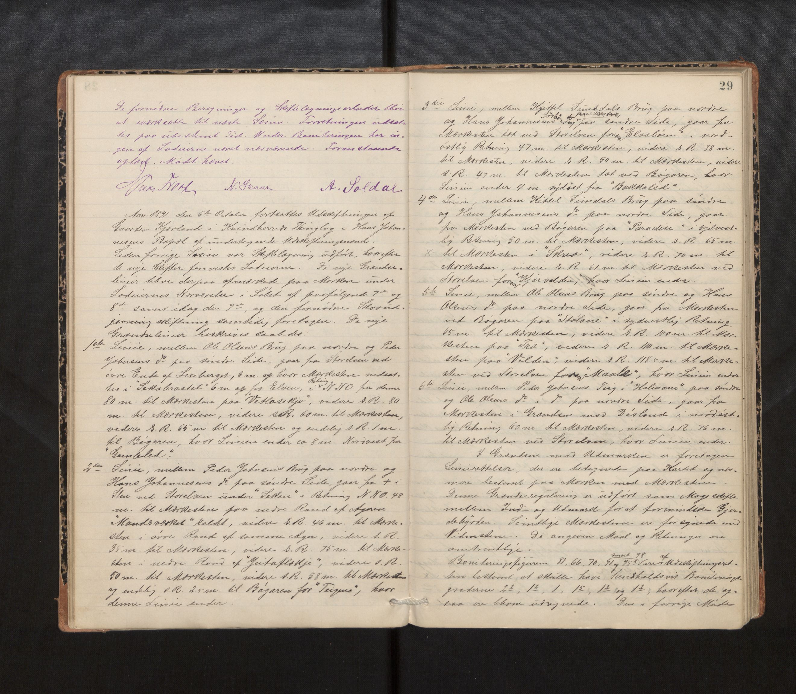 Hordaland jordskiftedøme - IV Hardanger jordskiftedistrikt, AV/SAB-A-7101/A/Aa/L0013: Forhandlingsprotokoll, 1890-1894, p. 28b-29a
