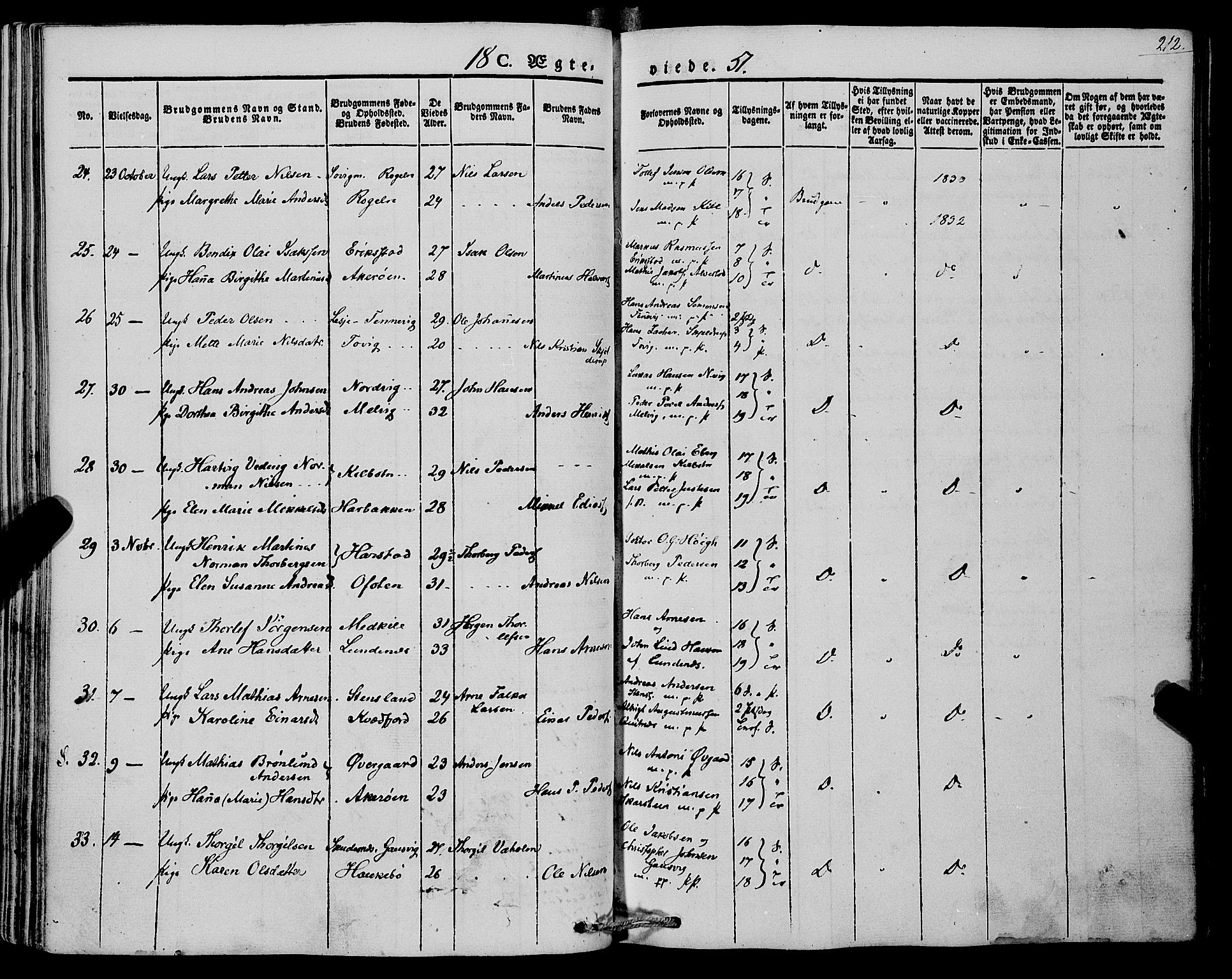 Trondenes sokneprestkontor, AV/SATØ-S-1319/H/Ha/L0009kirke: Parish register (official) no. 9, 1841-1852, p. 212