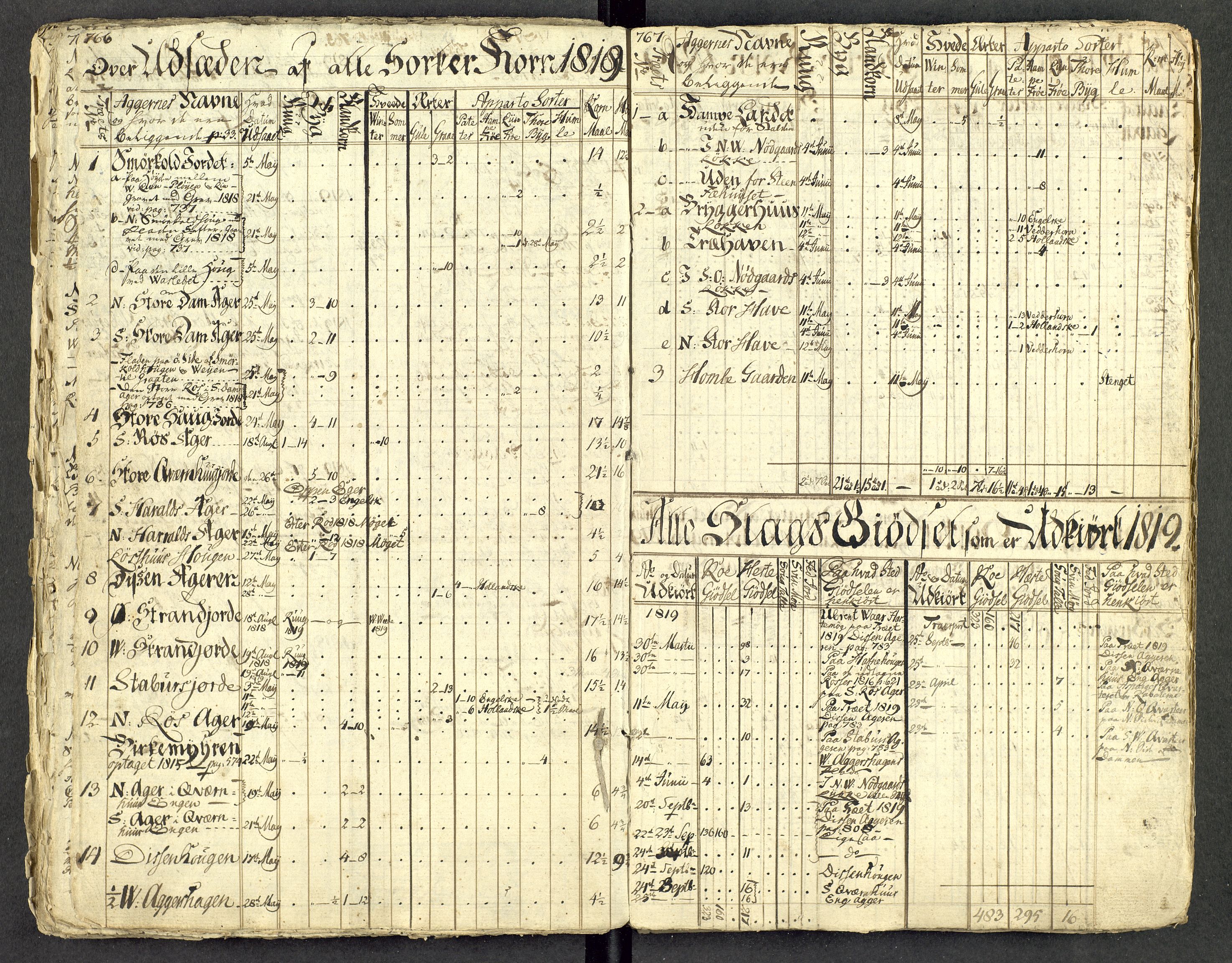 Åker i Vang, Hedmark, og familien Todderud, AV/SAH-ARK-010/G/Ga/L0004/0001: Dagbøker / Dagbok, 1812-1825, p. 98