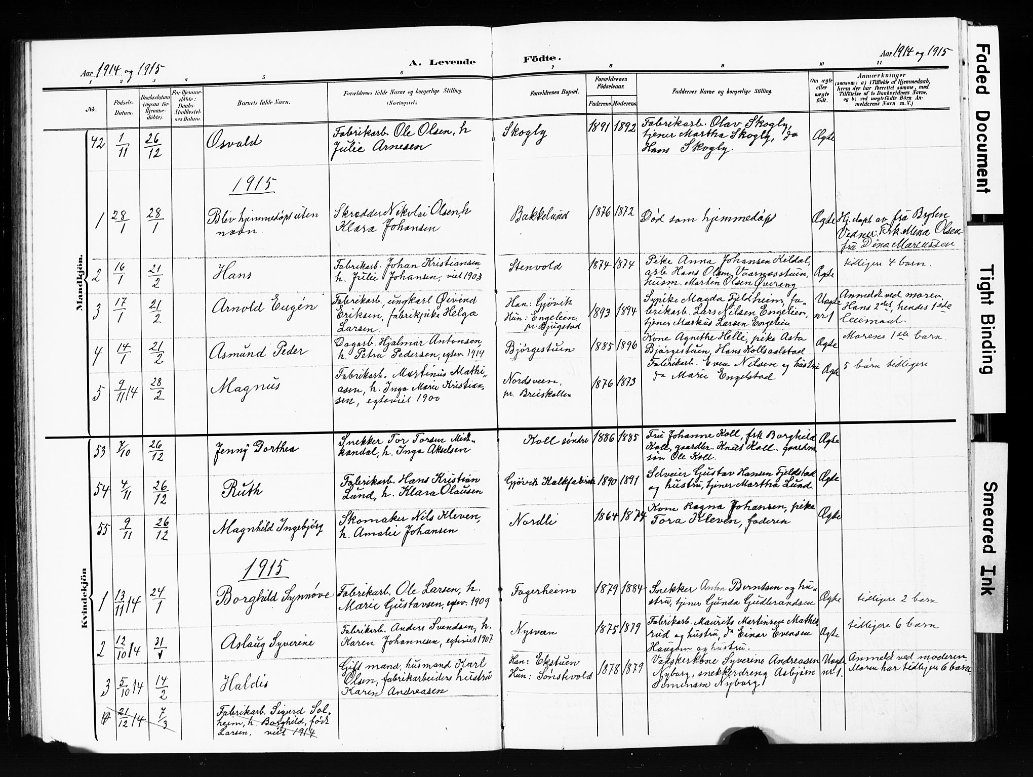 Vardal prestekontor, AV/SAH-PREST-100/H/Ha/Hab/L0013: Parish register (copy) no. 13, 1904-1915