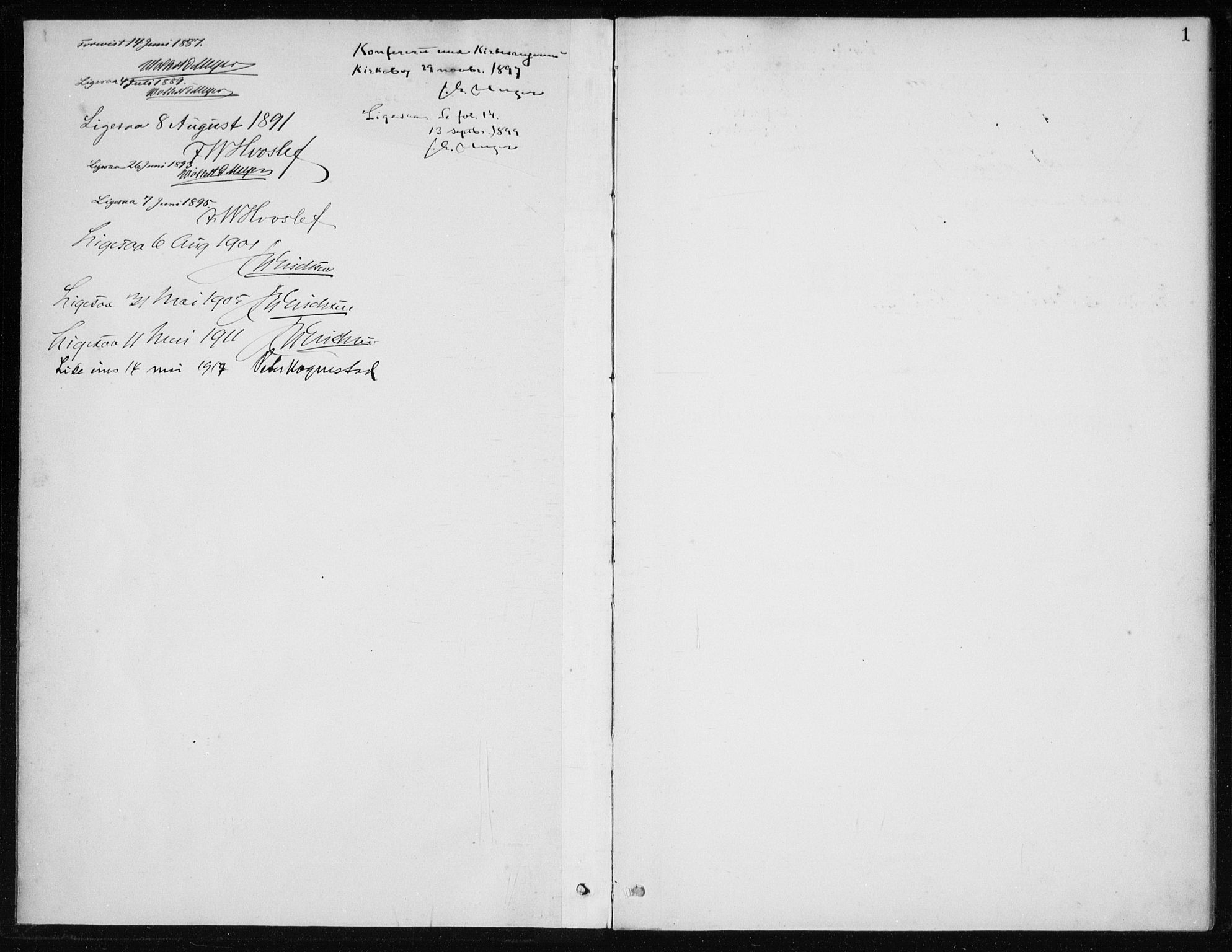 Kvinnherad sokneprestembete, SAB/A-76401/H/Haa: Parish register (official) no. C 1, 1885-1912, p. 1