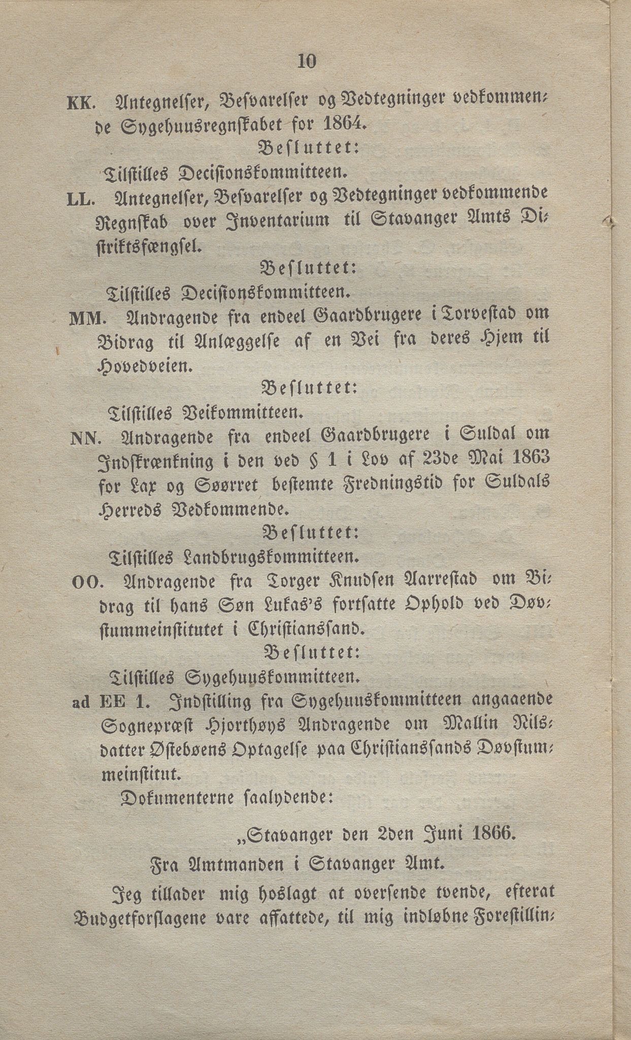 Rogaland fylkeskommune - Fylkesrådmannen , IKAR/A-900/A, 1865-1866, p. 283