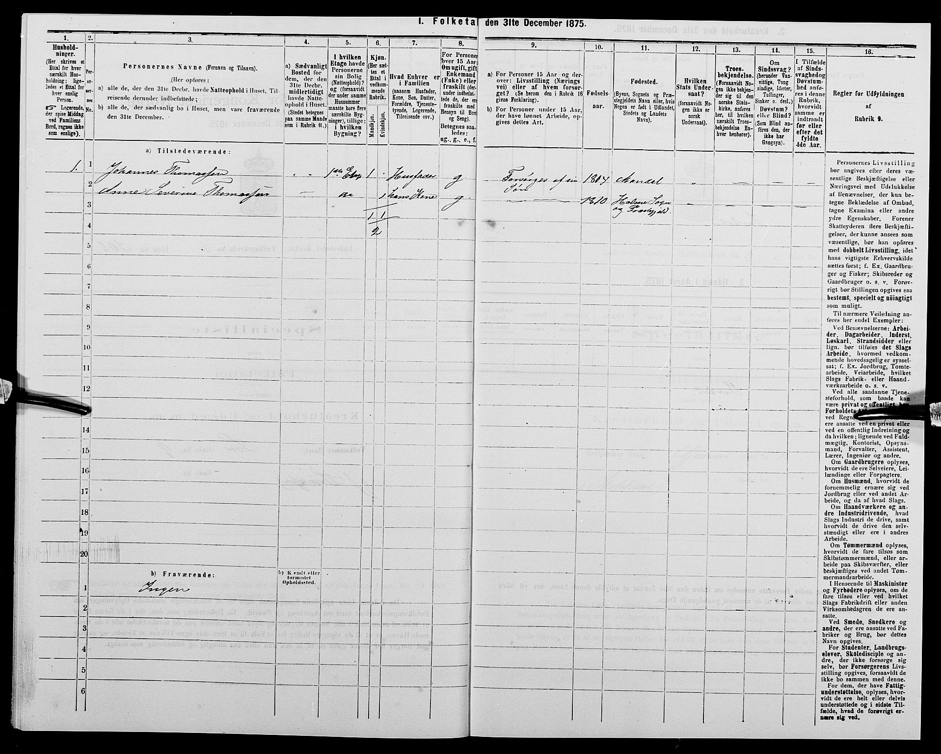 SAK, 1875 census for 1002B Mandal/Mandal, 1875, p. 1068