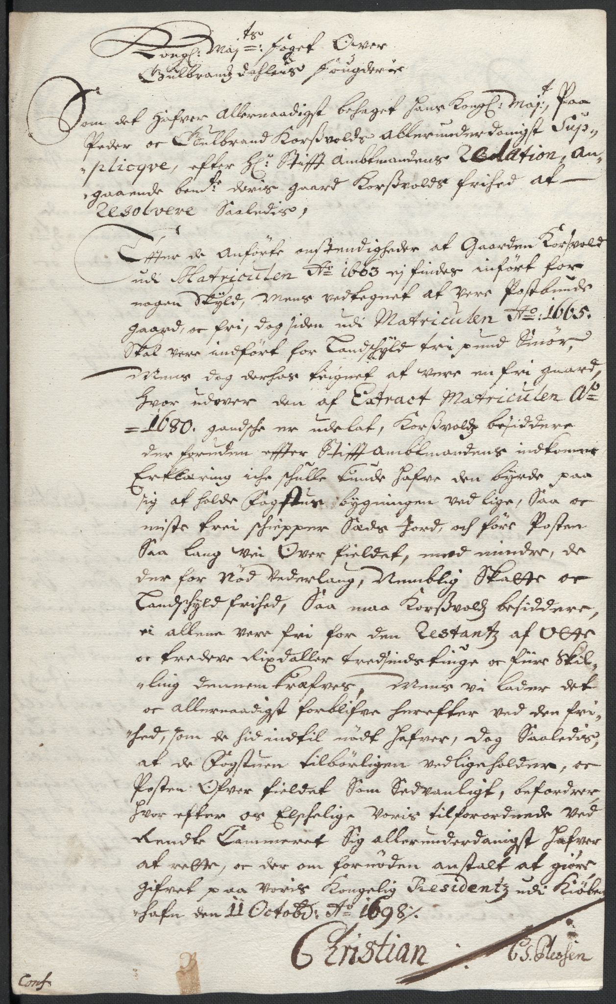 Rentekammeret inntil 1814, Reviderte regnskaper, Fogderegnskap, AV/RA-EA-4092/R17/L1171: Fogderegnskap Gudbrandsdal, 1698, p. 159