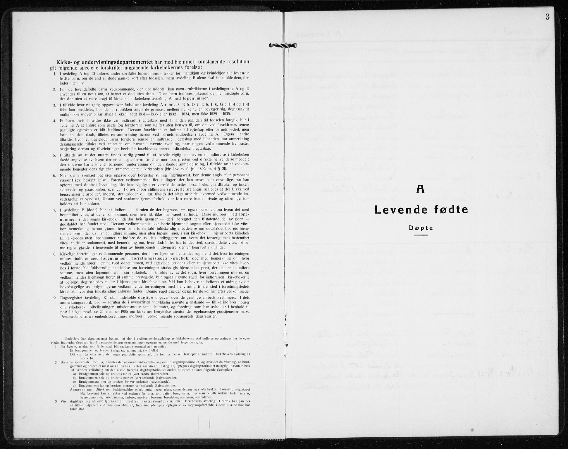 Ministerialprotokoller, klokkerbøker og fødselsregistre - Nordland, SAT/A-1459/869/L0975: Parish register (copy) no. 869C01, 1923-1939, p. 3