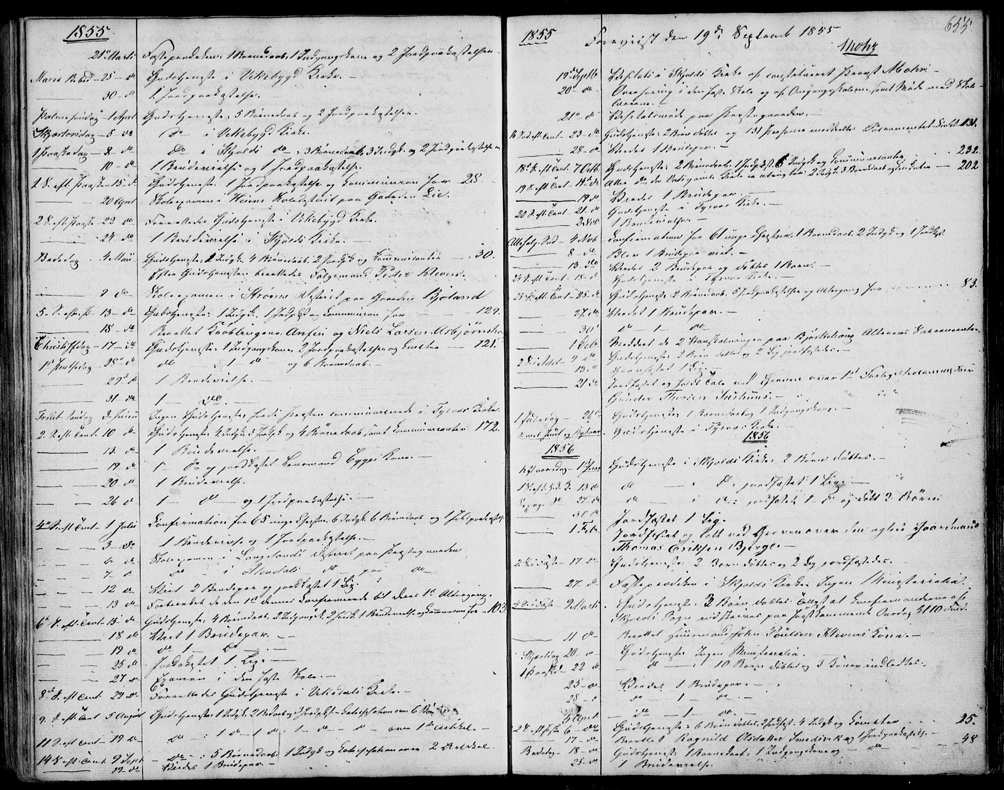 Skjold sokneprestkontor, SAST/A-101847/H/Ha/Haa/L0006: Parish register (official) no. A 6.2, 1835-1858, p. 655