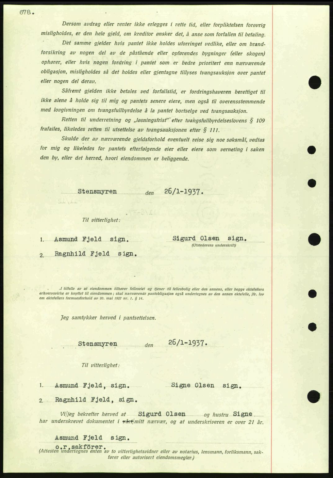 Eiker, Modum og Sigdal sorenskriveri, SAKO/A-123/G/Ga/Gab/L0034: Mortgage book no. A4, 1936-1937, Diary no: : 268/1937
