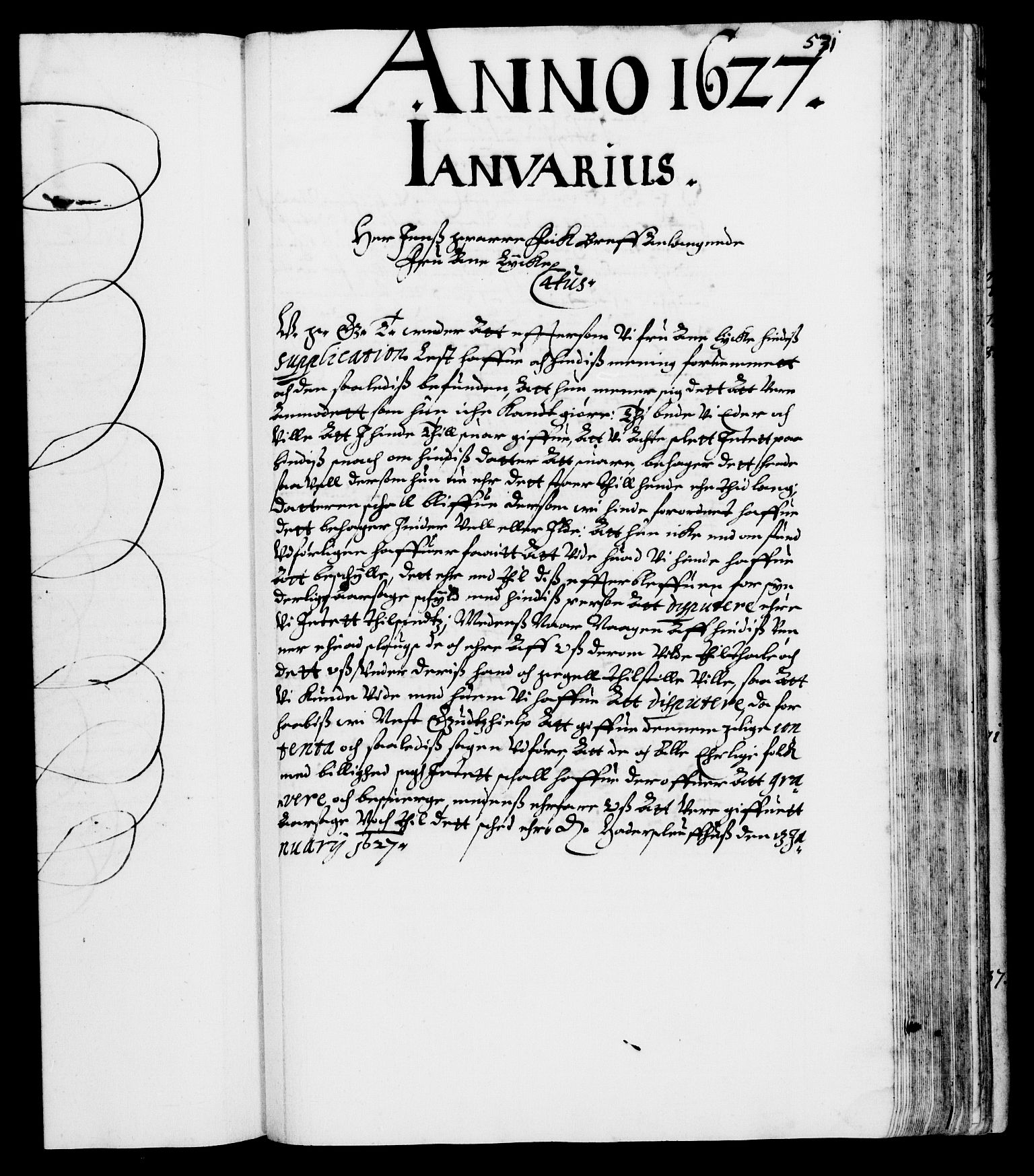 Danske Kanselli 1572-1799, AV/RA-EA-3023/F/Fc/Fca/Fcab/L0004: Norske tegnelser (mikrofilm), 1617-1627, p. 571a